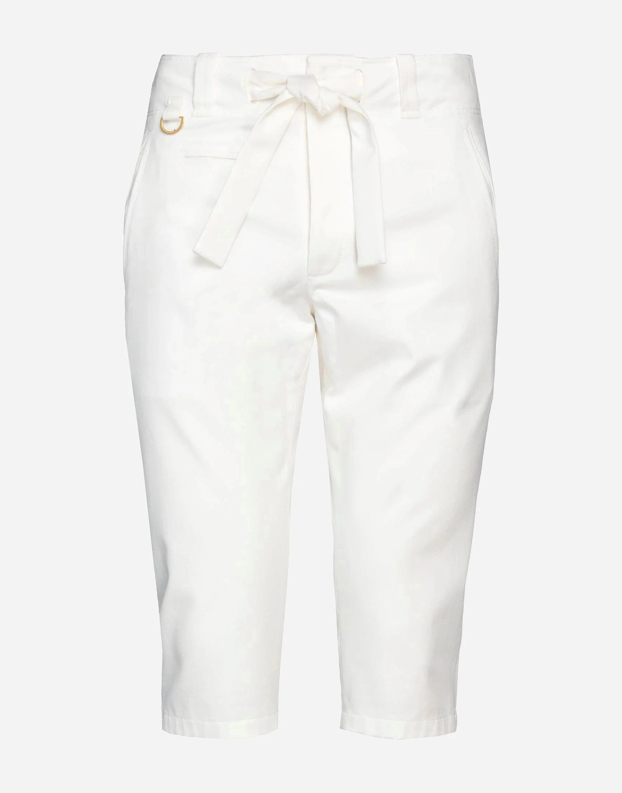 Dolce 
Gabbana White Cotton Cropped Trousers
