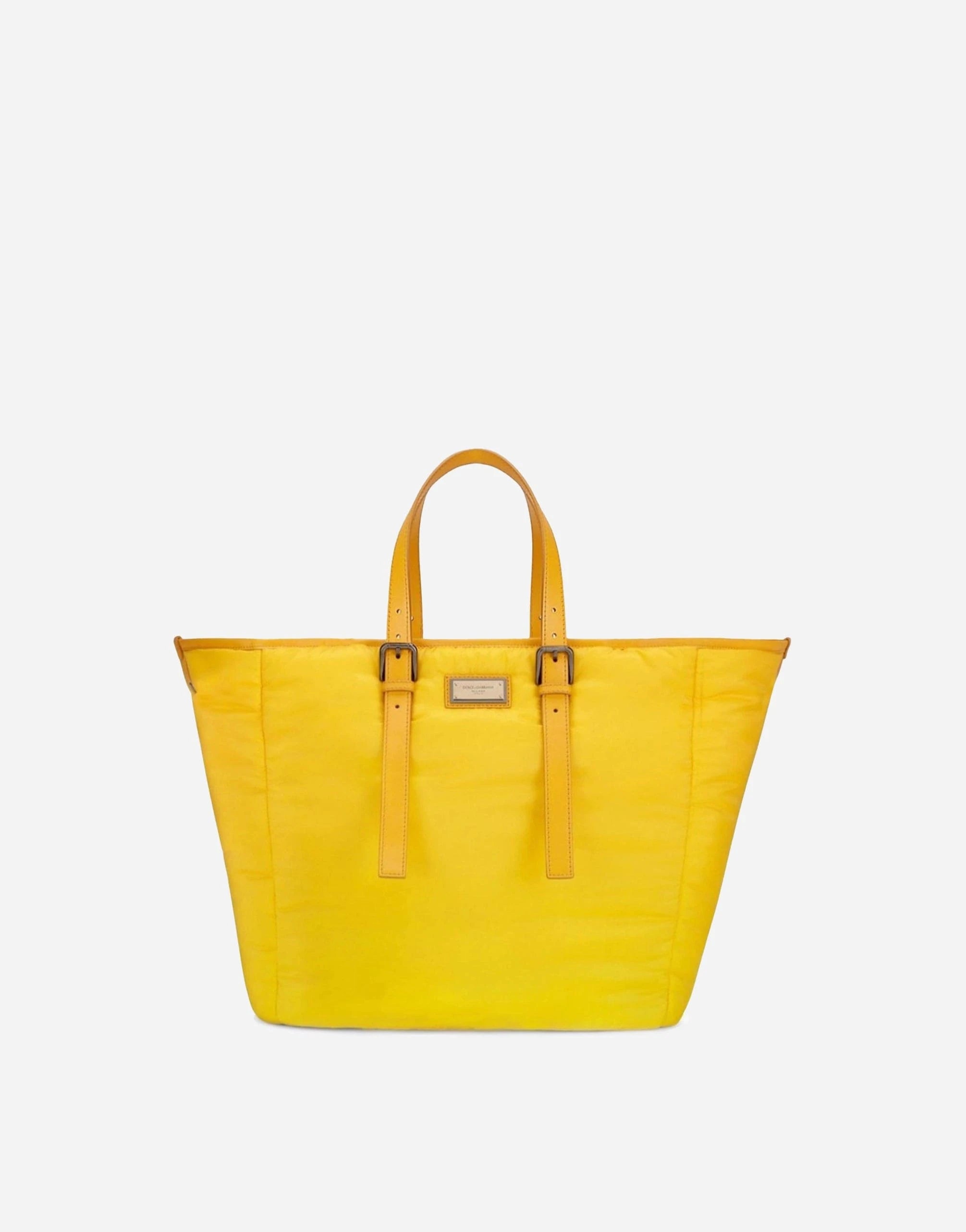 Dolce
Gabbana Yellow Logo Tote Bag