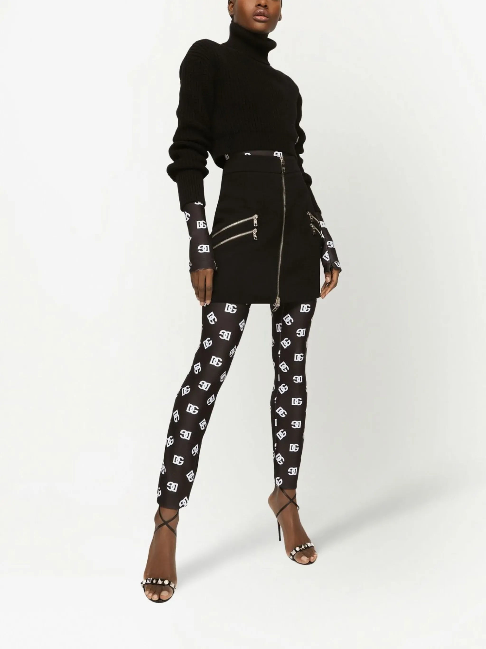 Dolce
Gabbana Zip-Detail Mini Skirt