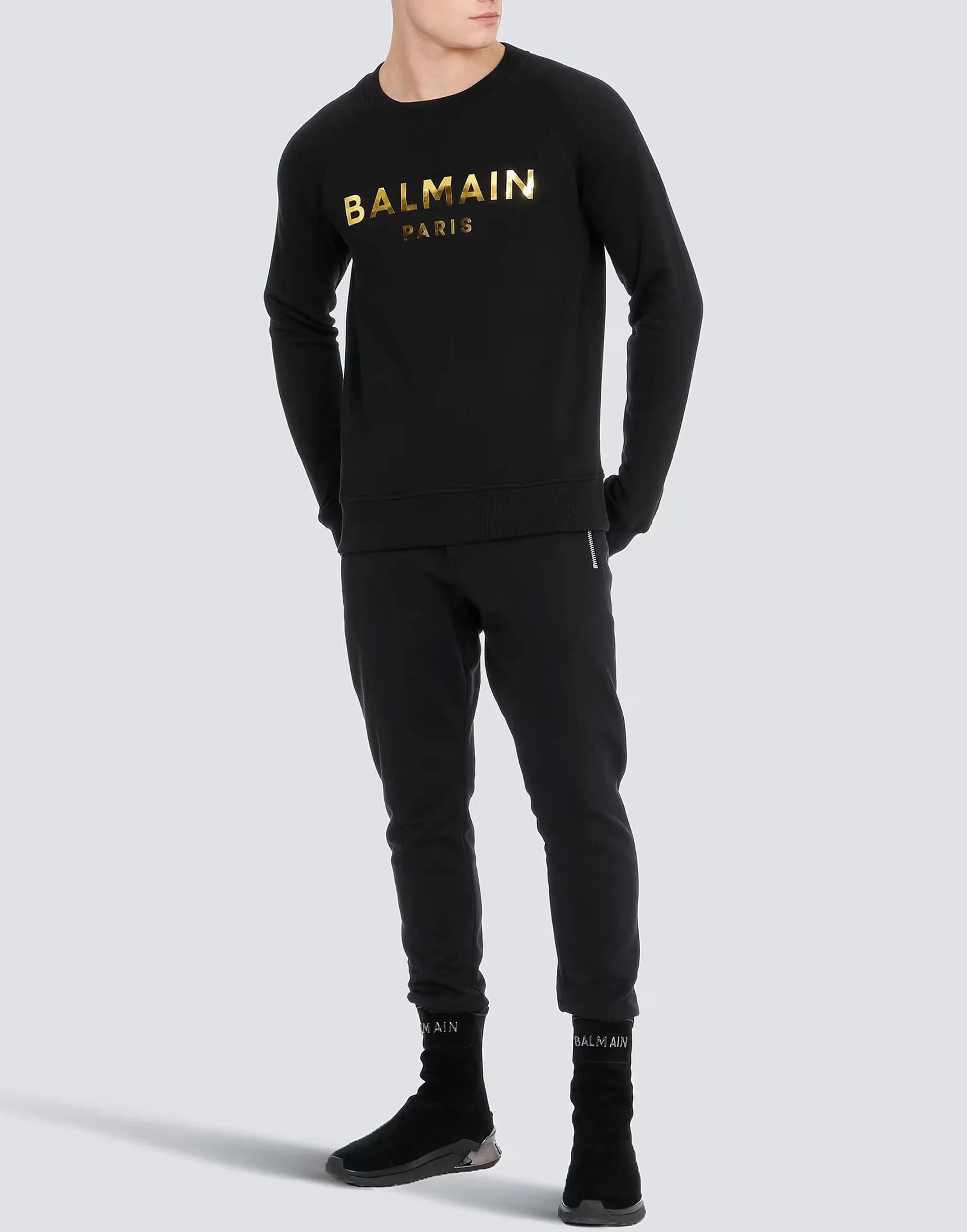 Balmain Eco-Designed Logo Print Sweatshirt