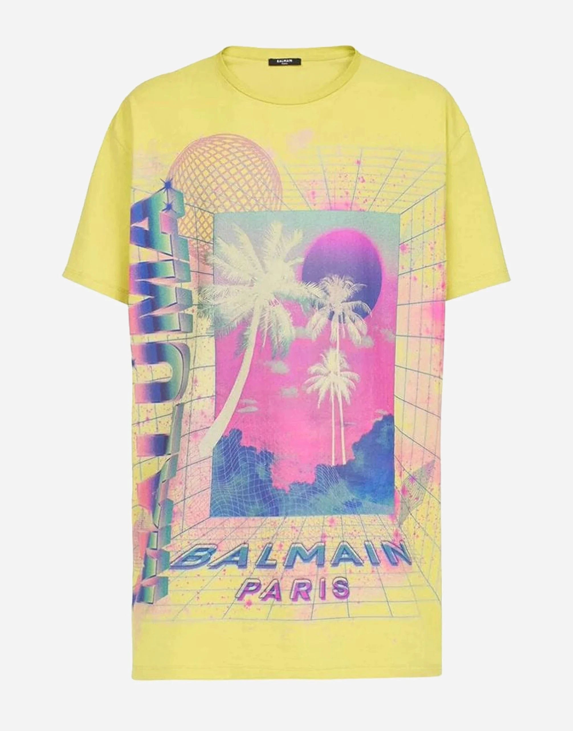 Balmain X Maluma Oversized Palm Tree T-Shirt