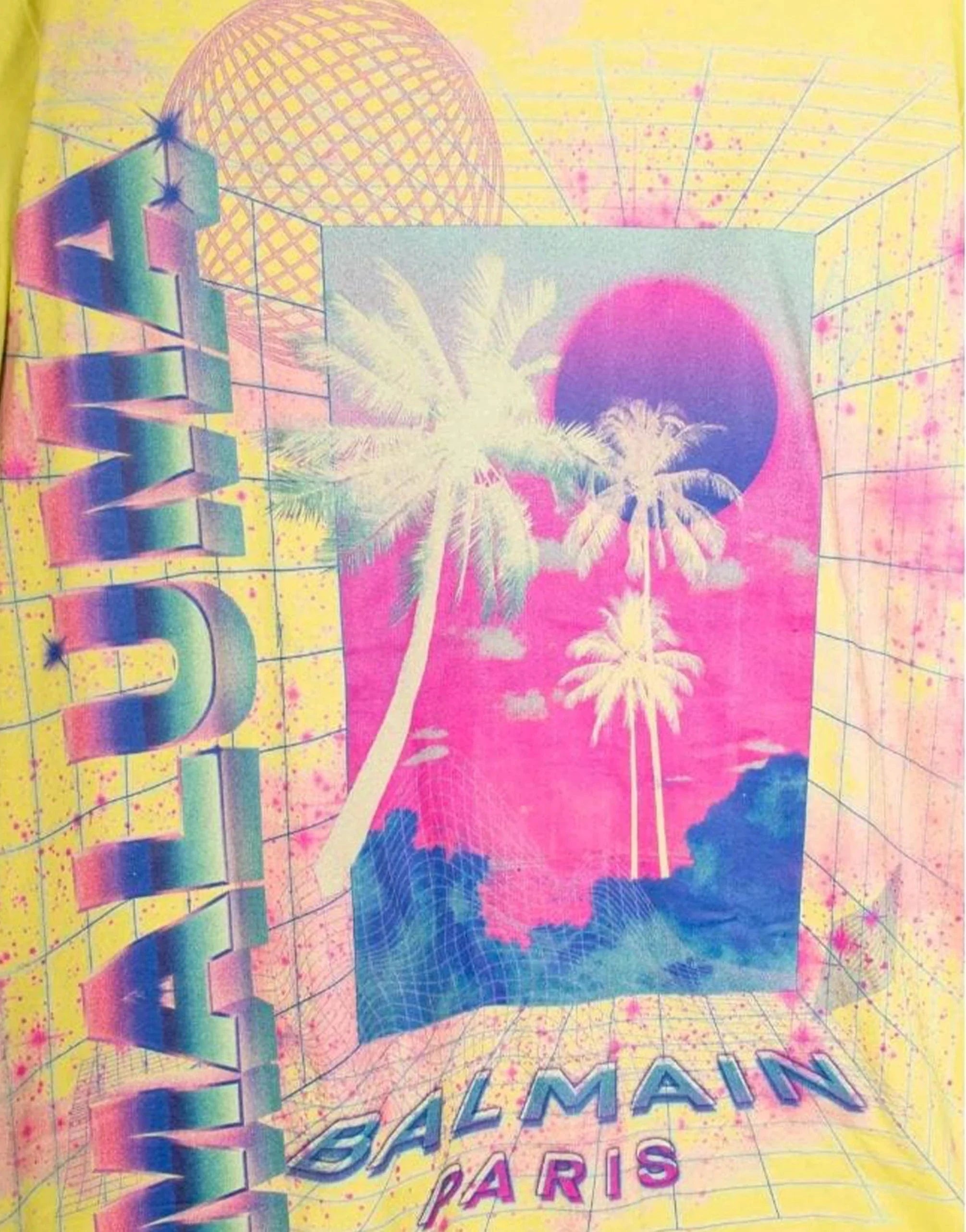 Balmain X Maluma Oversized Palm Tree T-Shirt