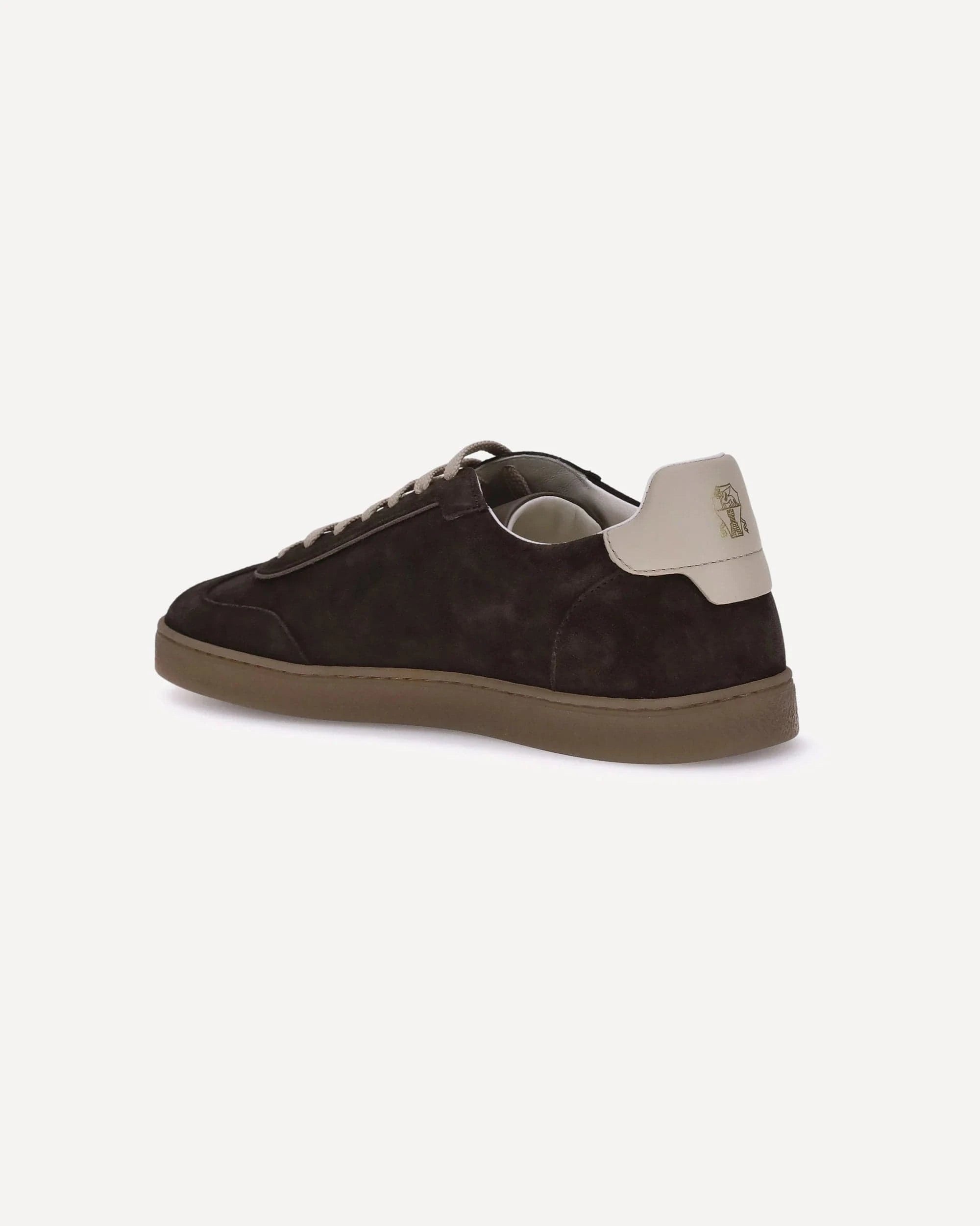 Brunello Cucinelli Black Washed Suede Sneakers