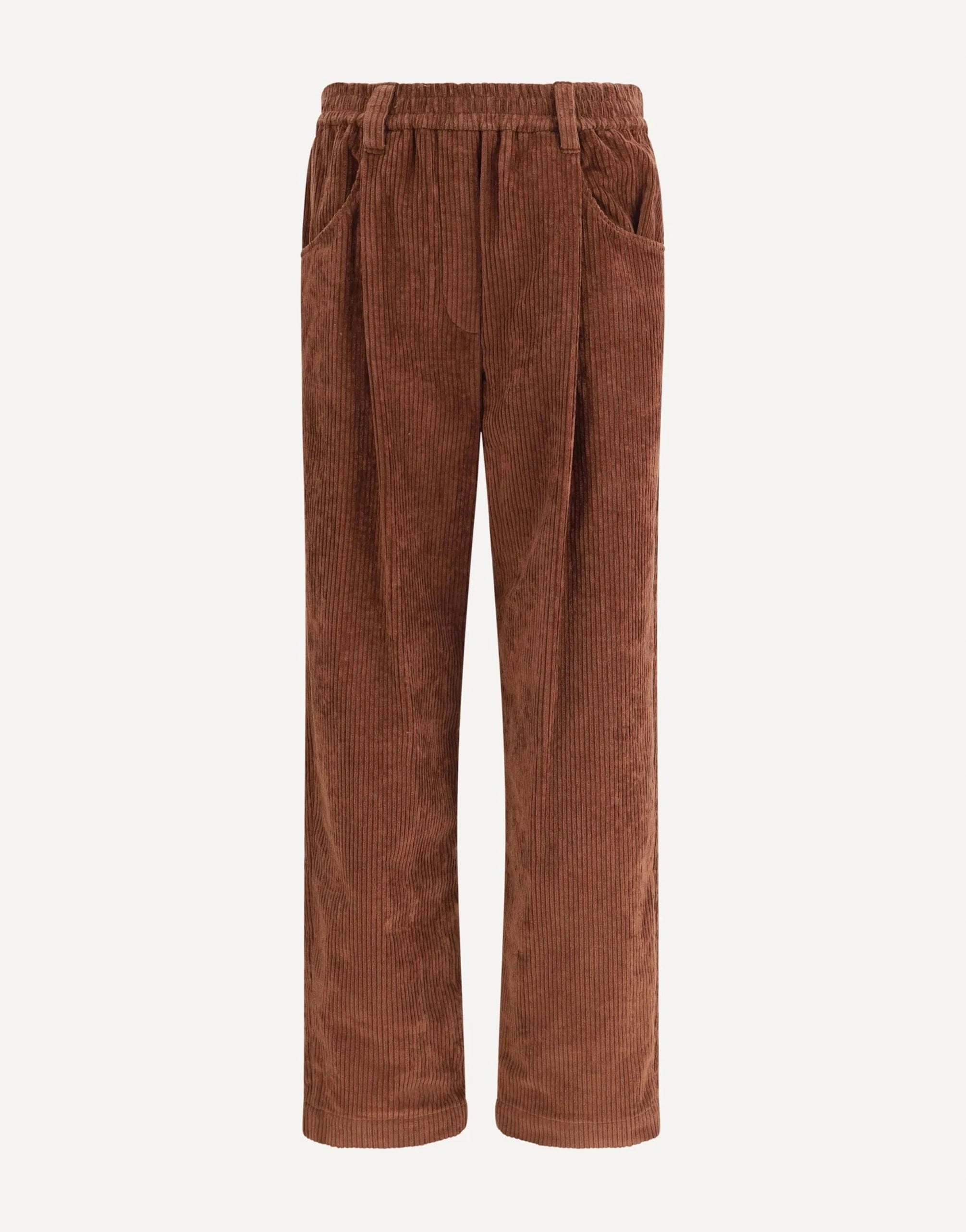 Brunello Cucinelli Brown Corduroy Baggy Trousers