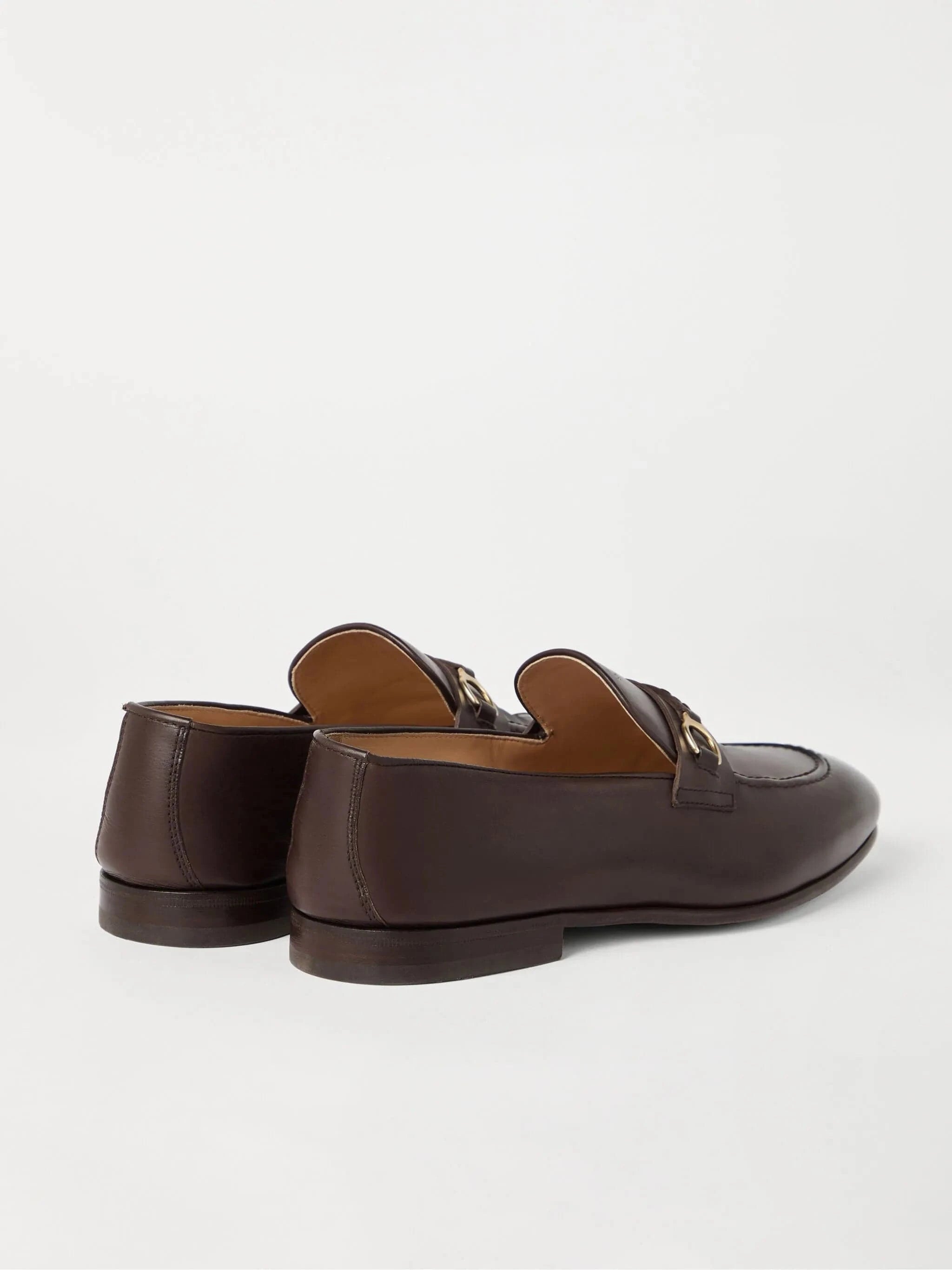 Brunello Cucinelli Brown Leather Loafers