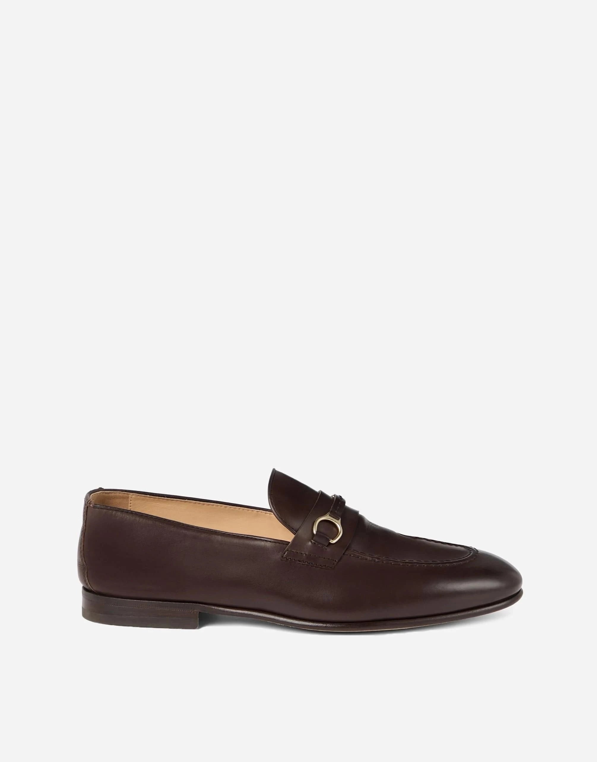 Brunello Cucinelli Brown Leather Loafers