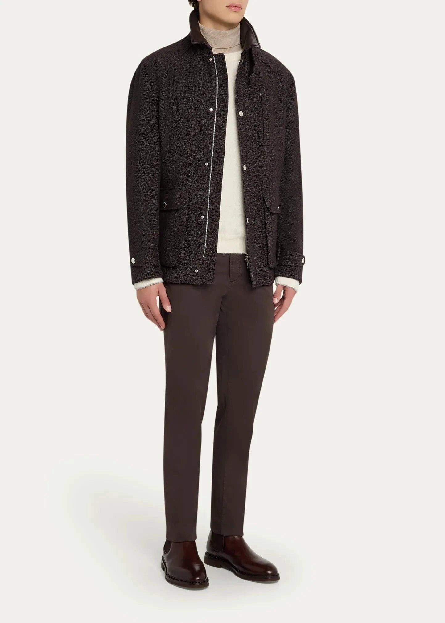 Brunello Cucinelli Cashmere-Blend Full-Zip Jacket