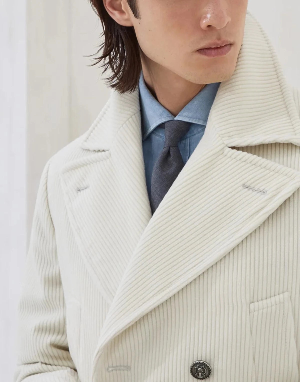 Brunello Cucinelli Cashmere Corduroy Coat