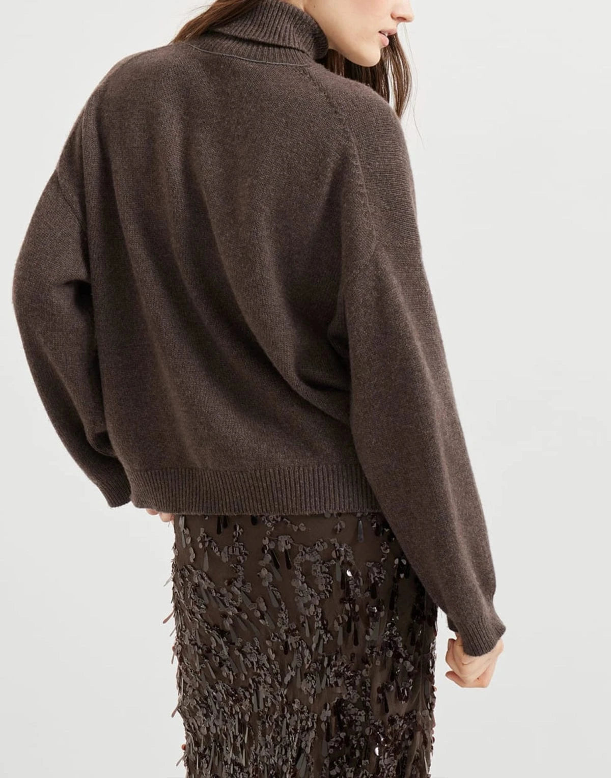 Brunello Cucinelli Cashmere Monili Turtleneck Sweater