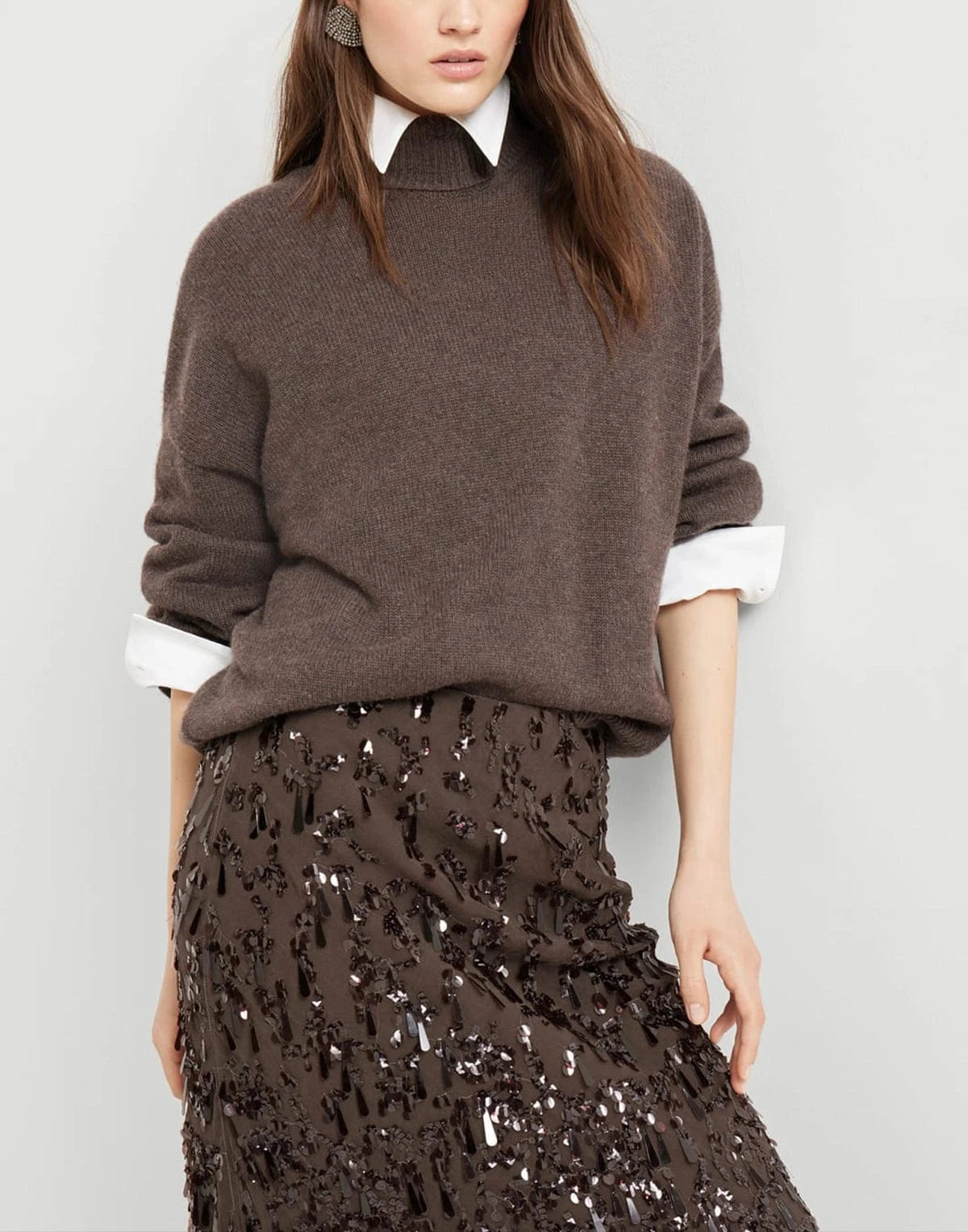 Brunello Cucinelli Cashmere Monili Turtleneck Sweater