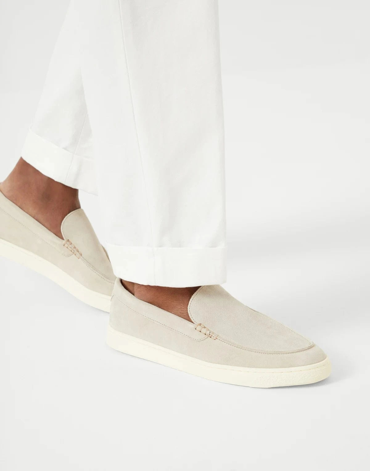 Brunello Cucinelli Chevron-Effect Loafers