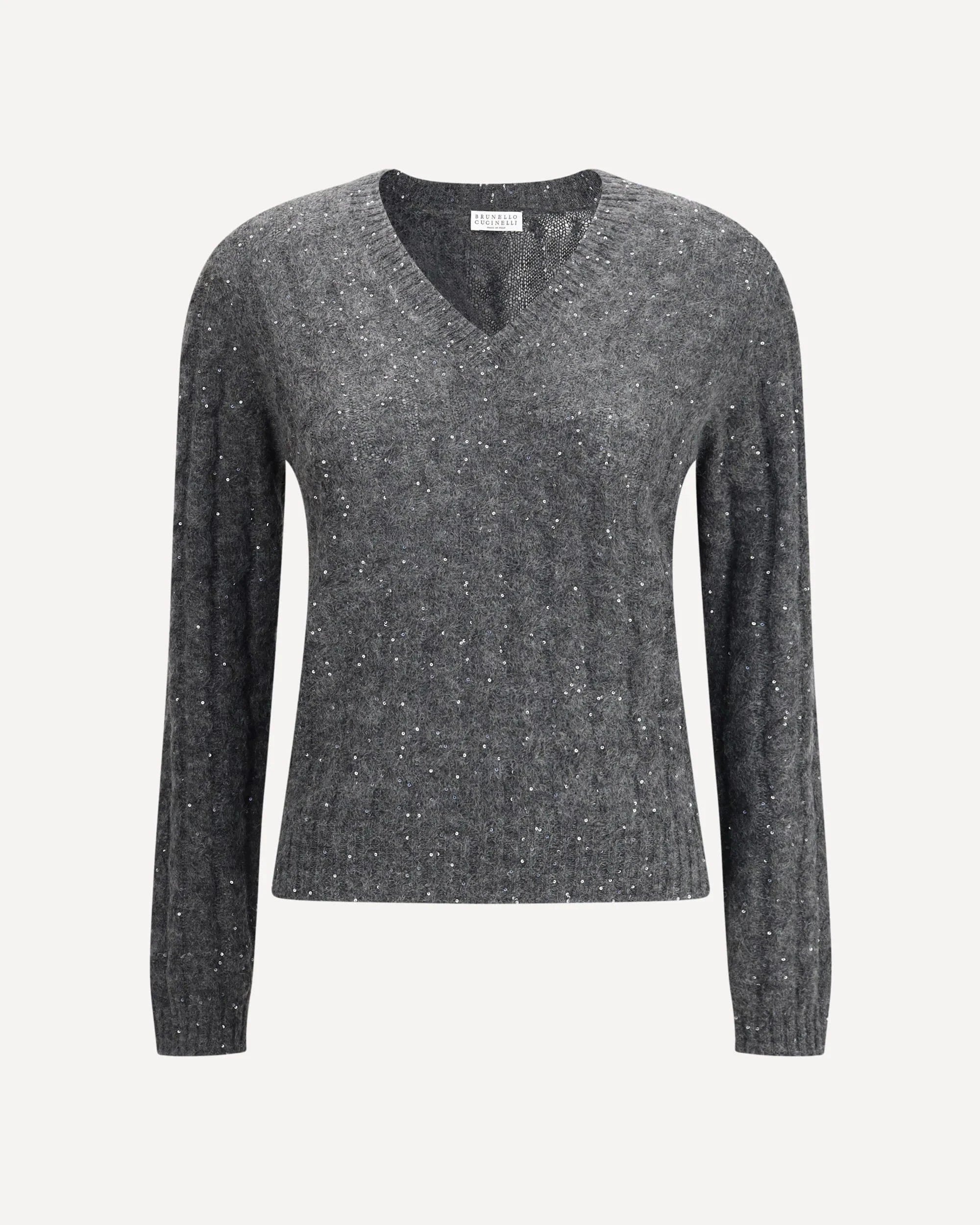Brunello Cucinelli Dazzling Cable Sweater