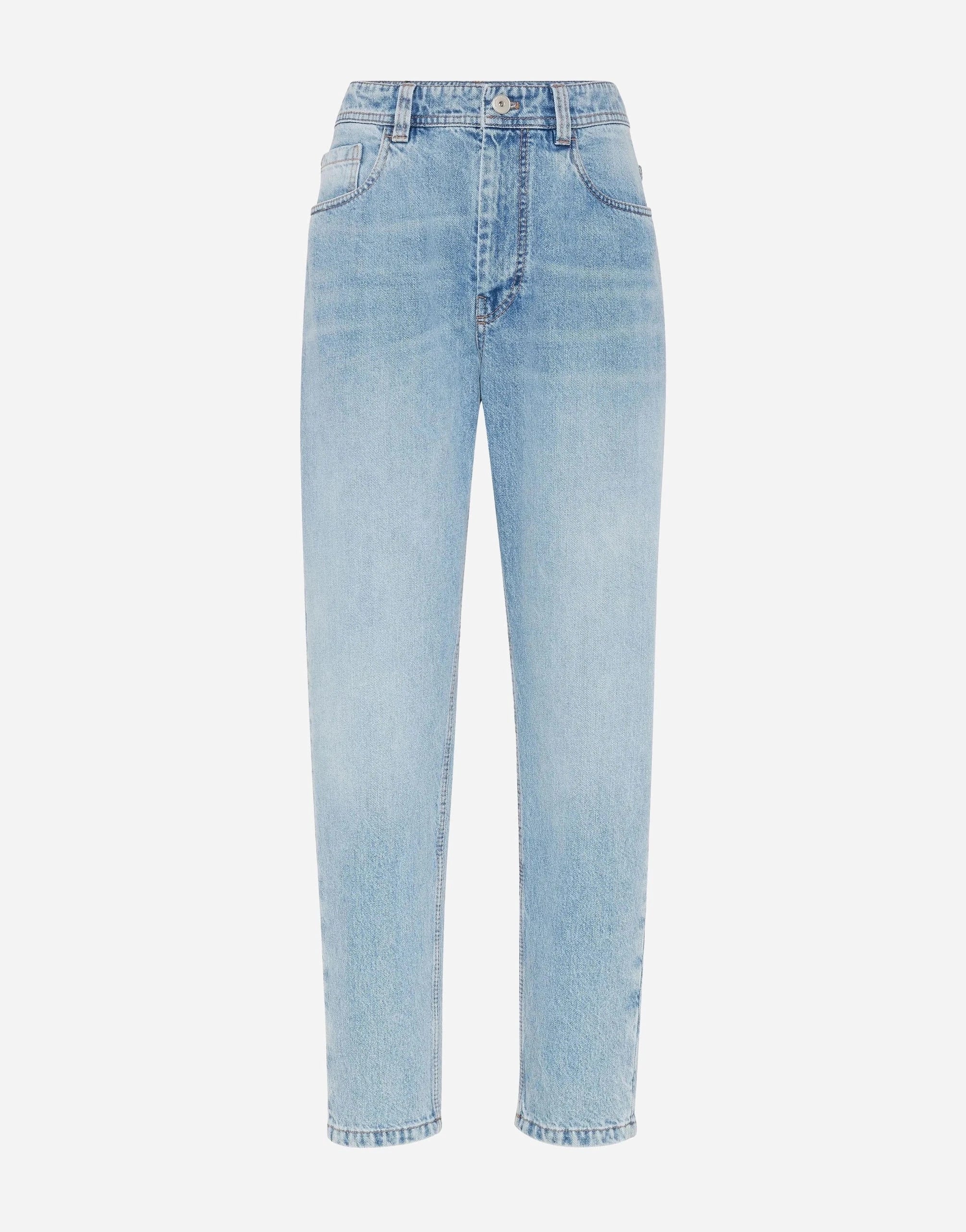 Brunello Cucinelli Denim Baggy Tapered Jeans