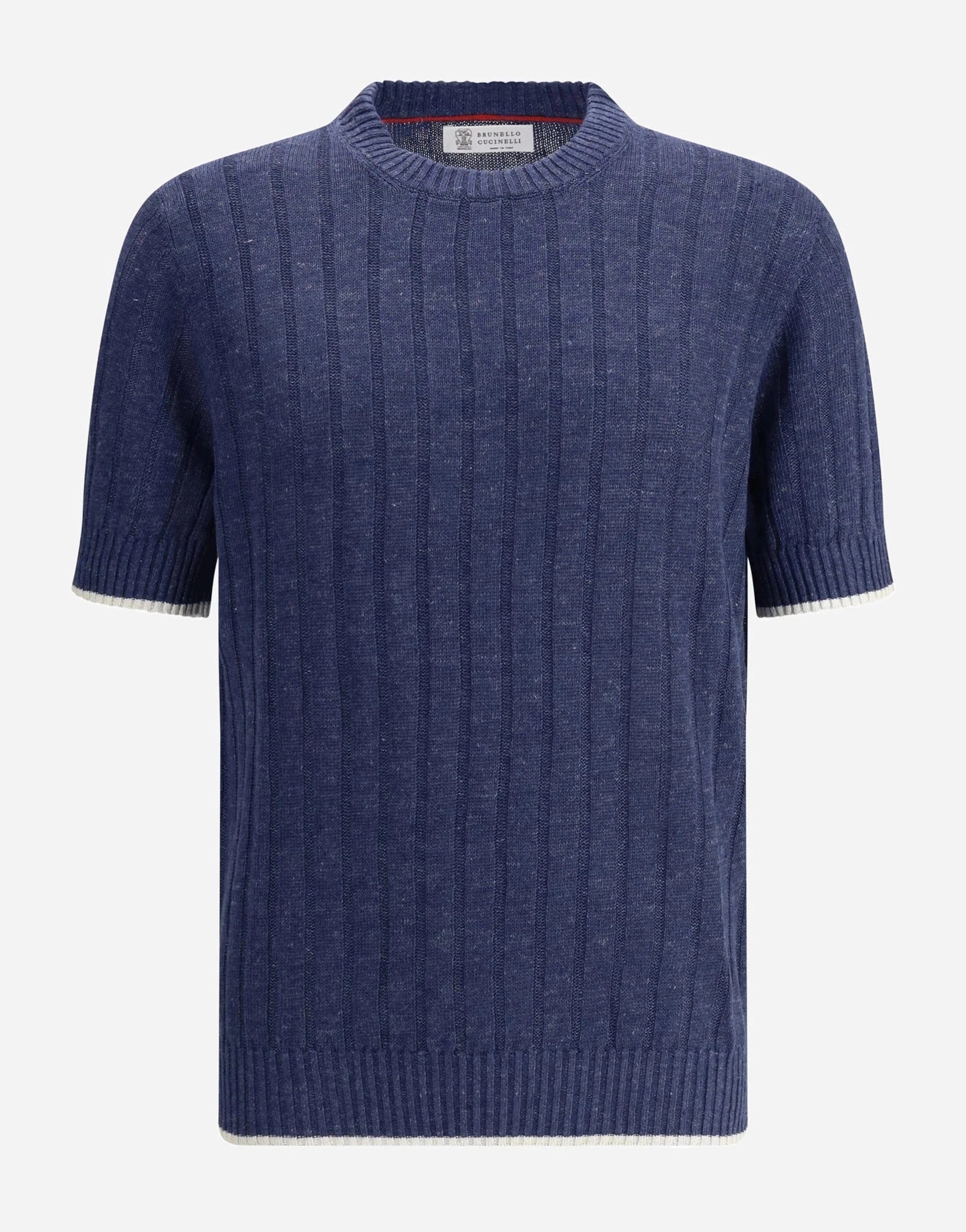 Brunello Cucinelli Flat Rib Knit T-Shirt