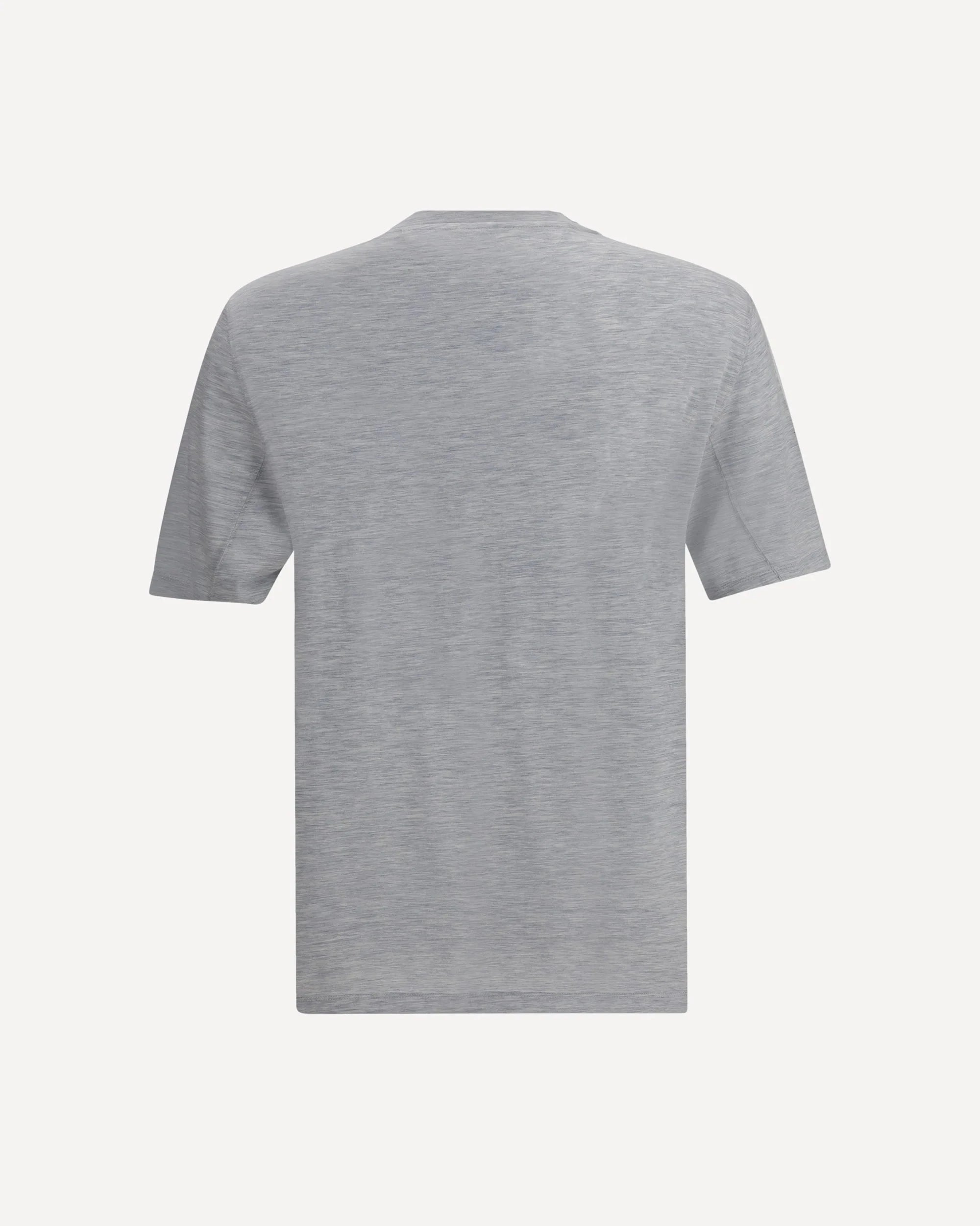 Brunello Cucinelli Grey Silk T-Shirt