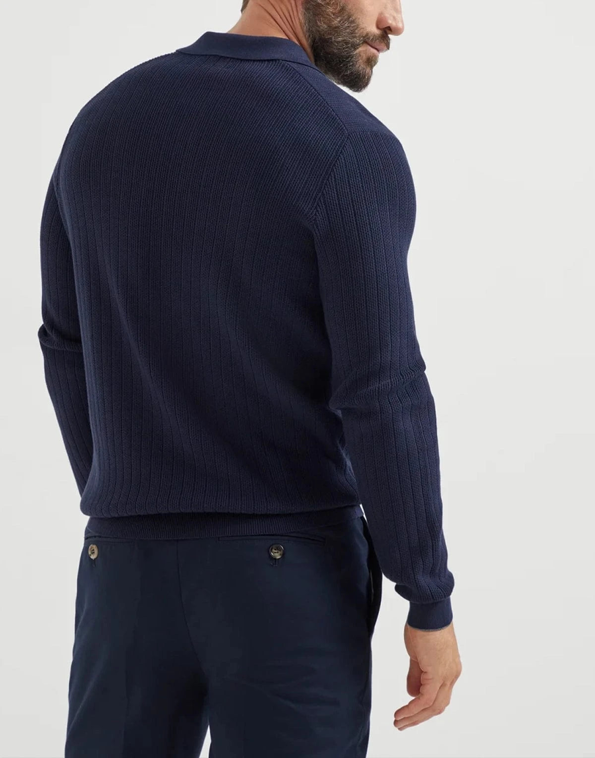 Brunello Cucinelli Honeycomb Stitch Polo Shirt