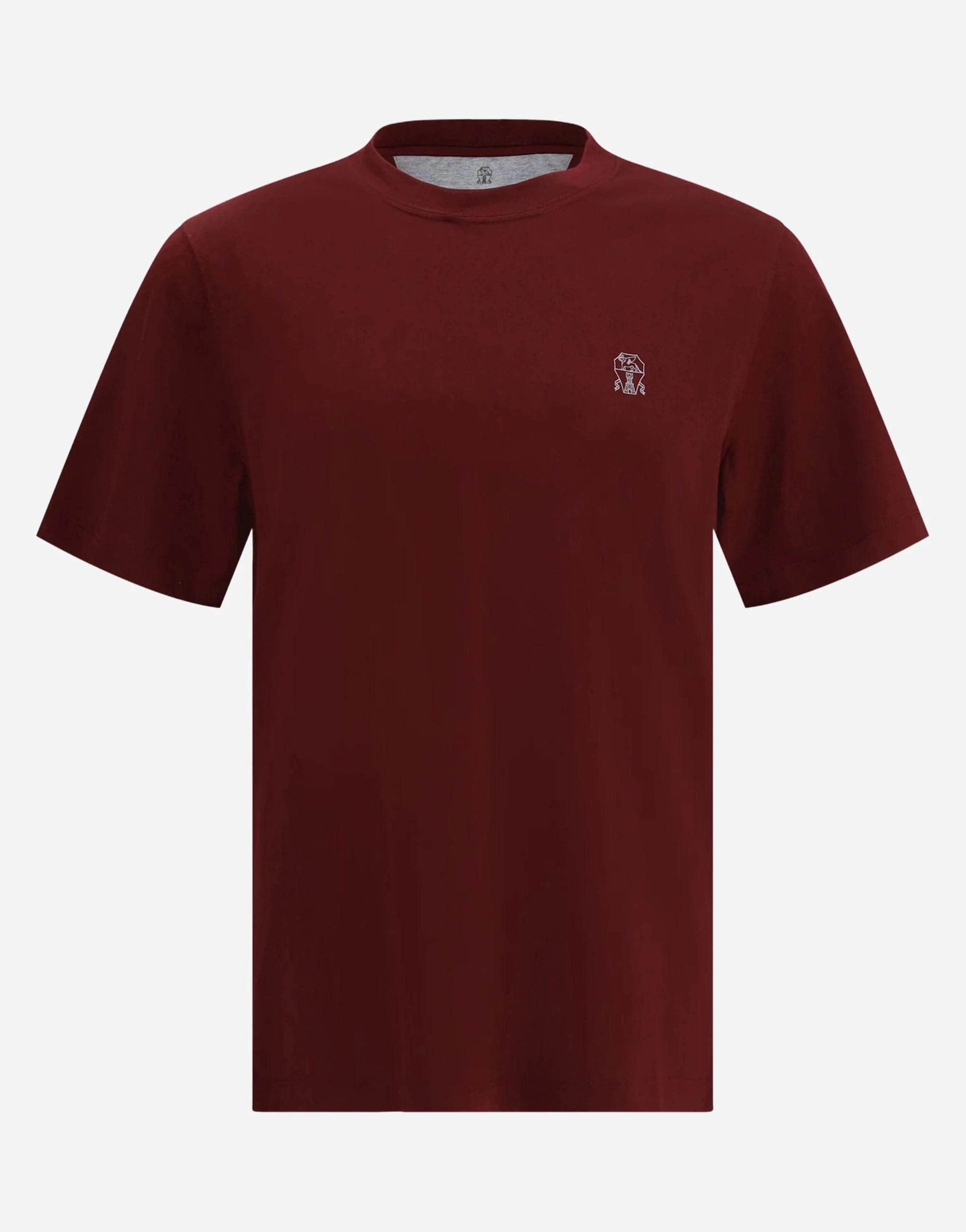 Brunello Cucinelli Jersey Logo Cotton T-Shirt