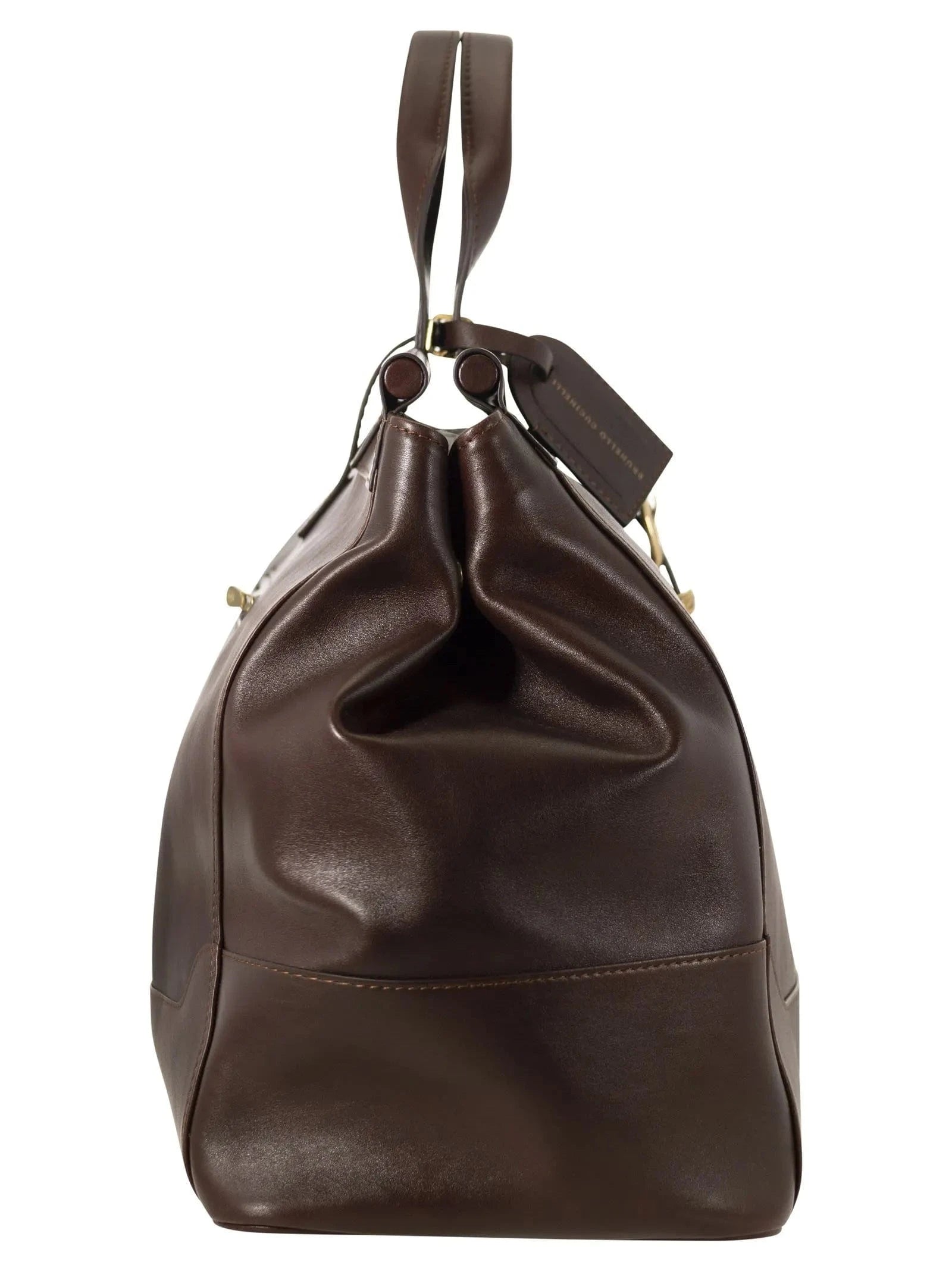 Brunello Cucinelli Logo-Stamp Top Handle Holdall