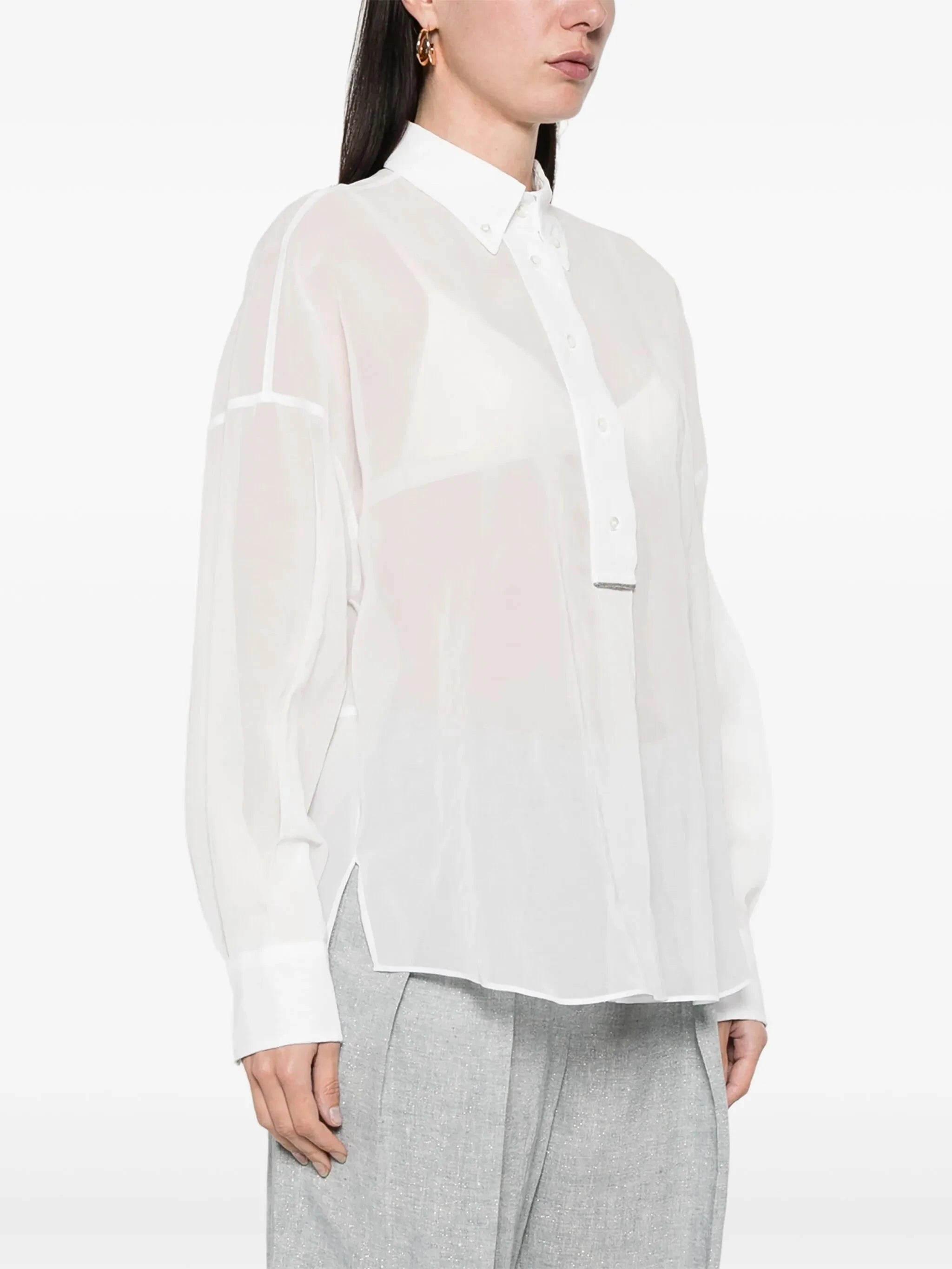Brunello Cucinelli Monili-Detail Blouse