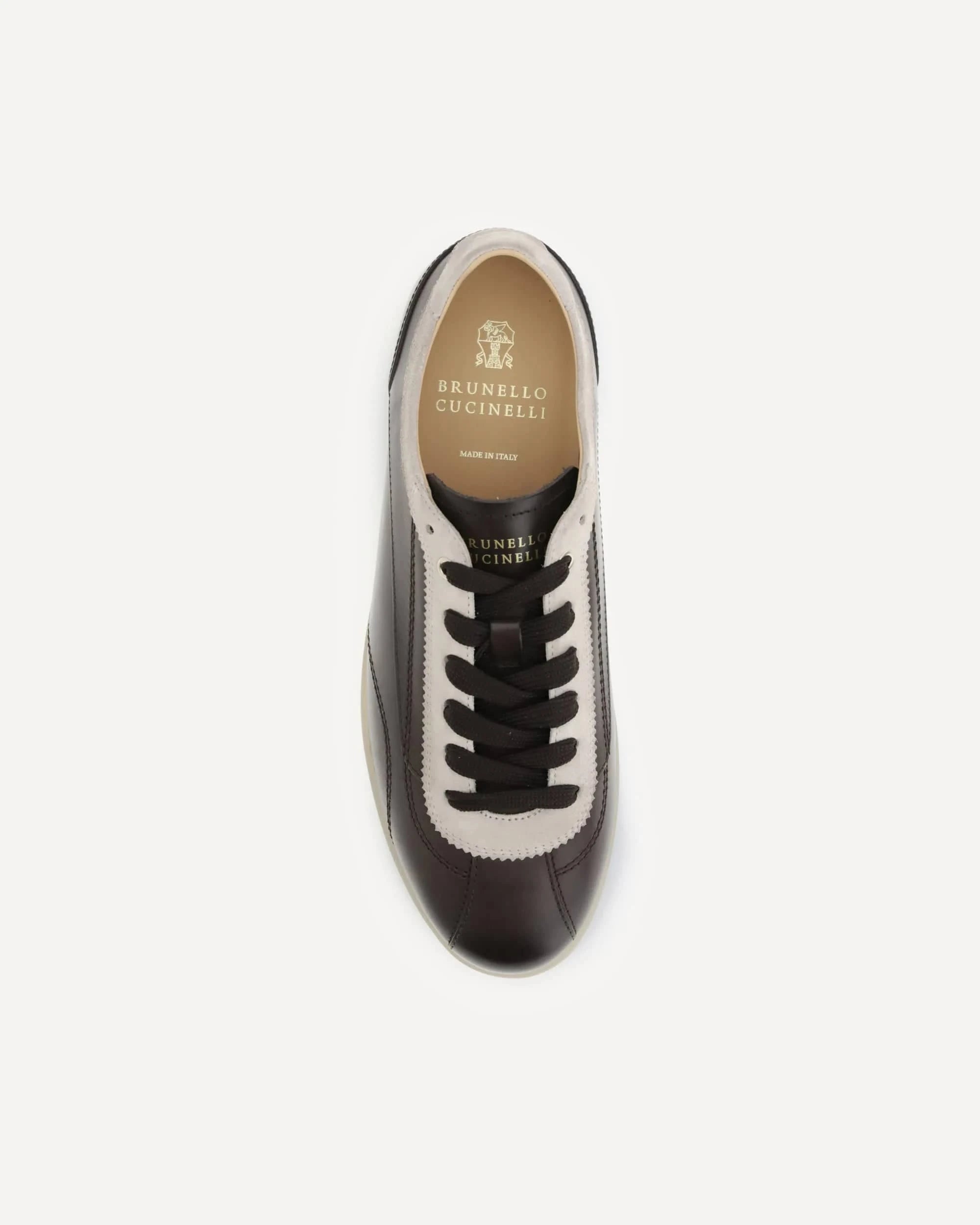 Brunello Cucinelli Natural-Effect Washed Suede Sneakers