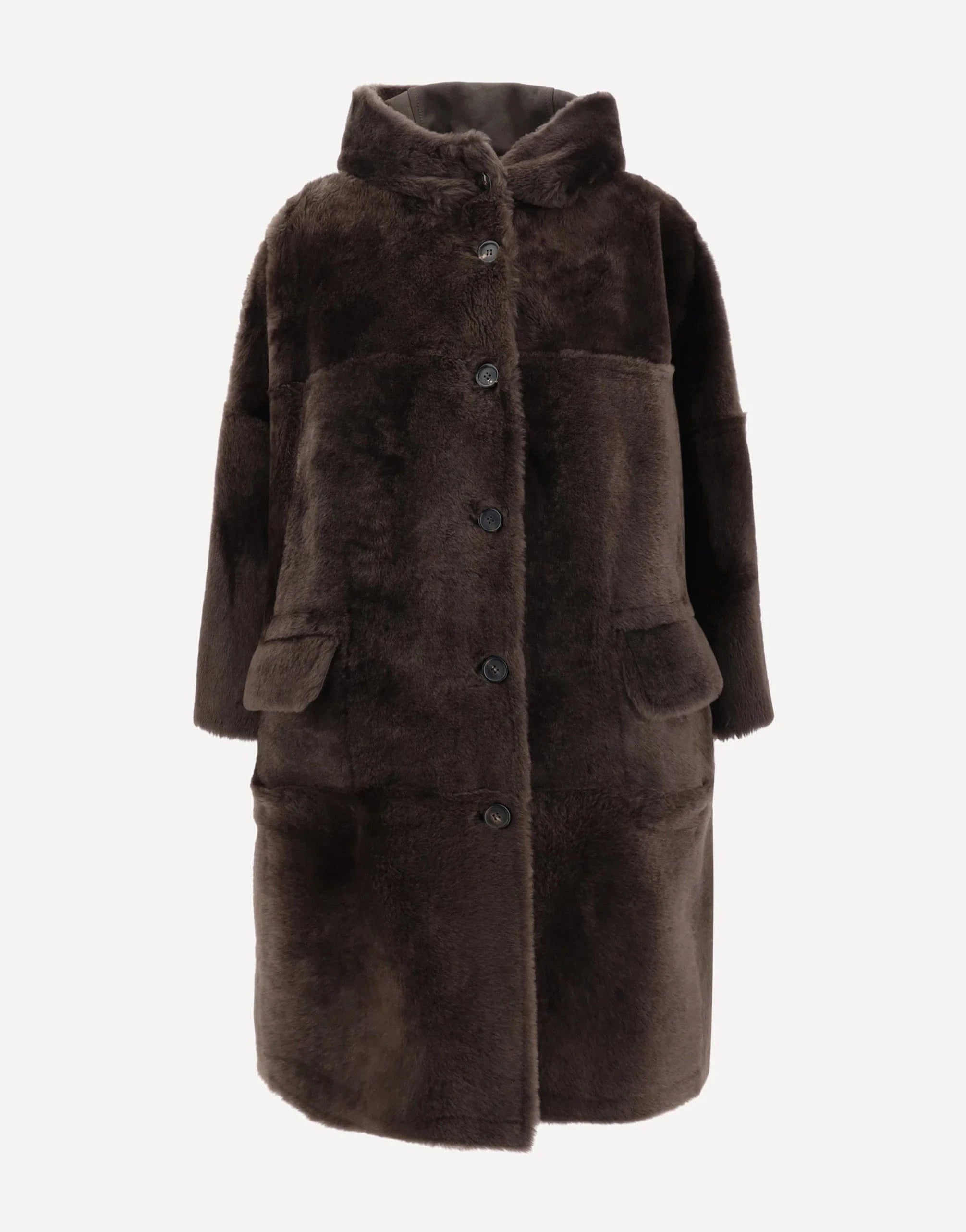 Brunello Cucinelli Reversible Shearling Coat