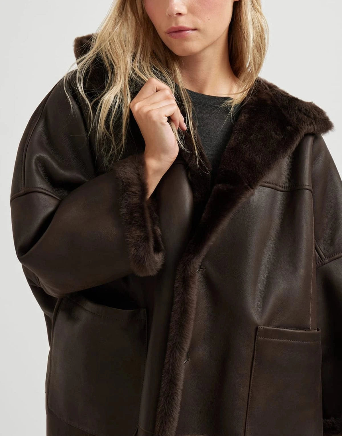 Brunello Cucinelli Reversible Shearling Coat