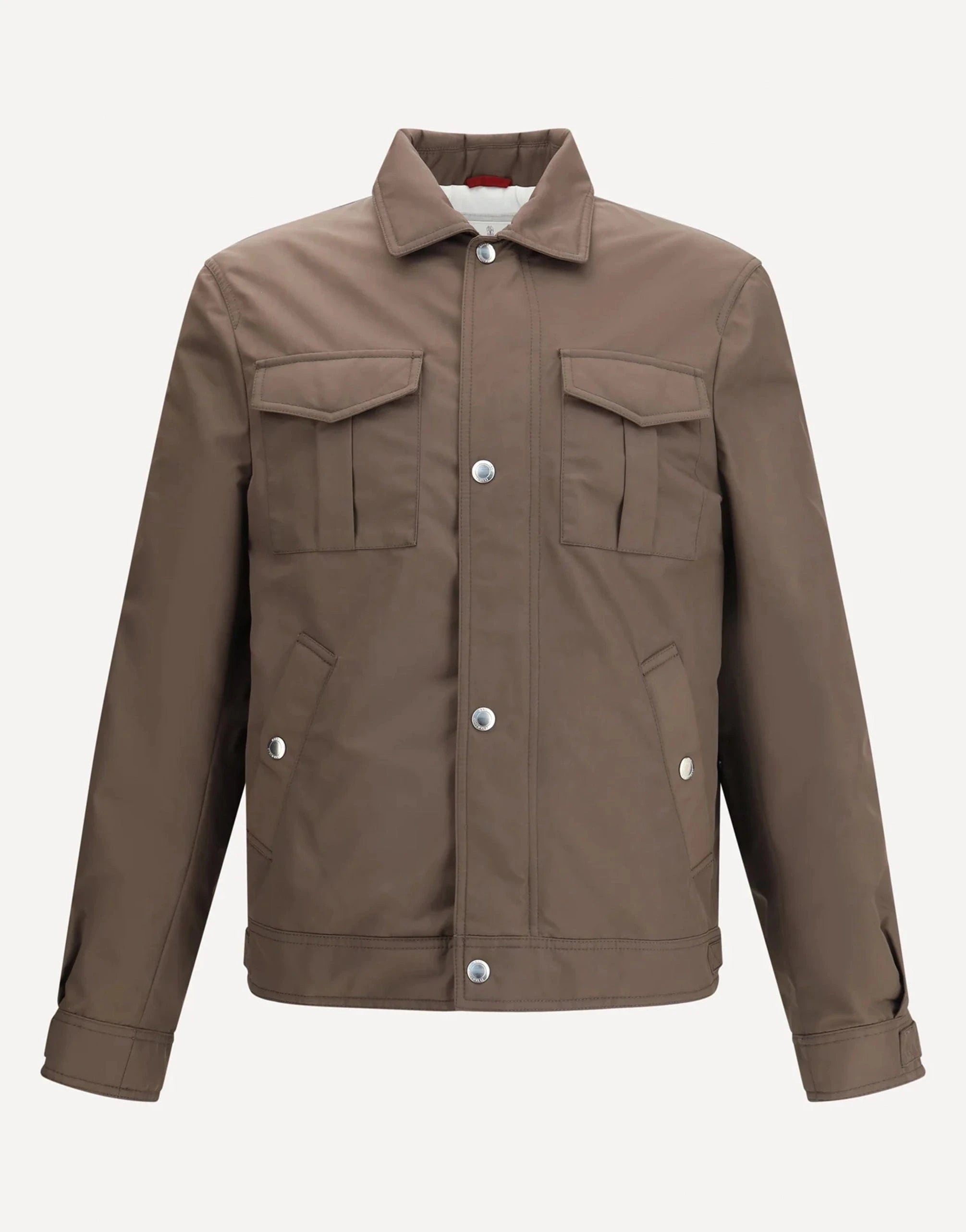 Brunello Cucinelli Satin Techno Bomber Jacket