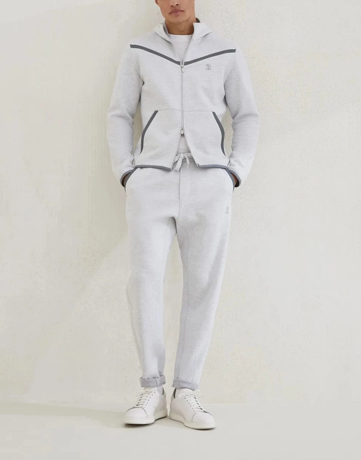 Brunello Cucinelli Sea Island Cotton Track Pants