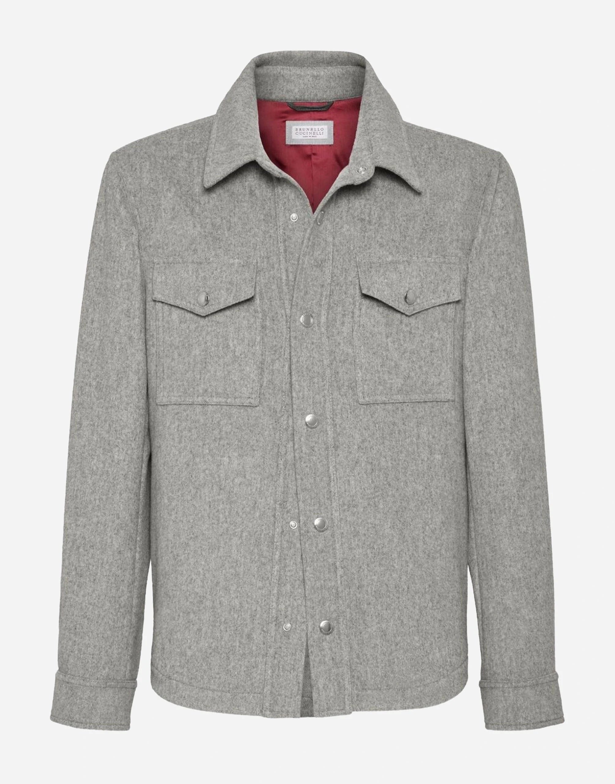 Brunello Cucinelli Water-Resistant Cashmere Shirt-Style Jacket