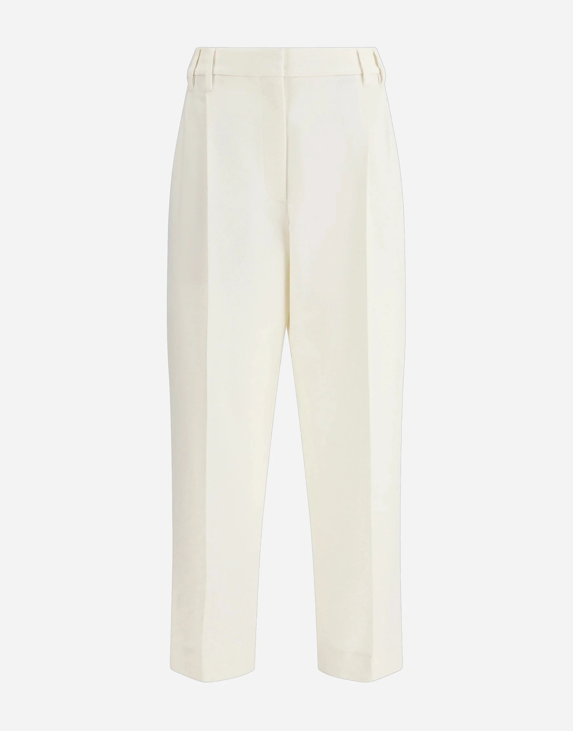 Brunello Cucinelli White Cotton Trousers