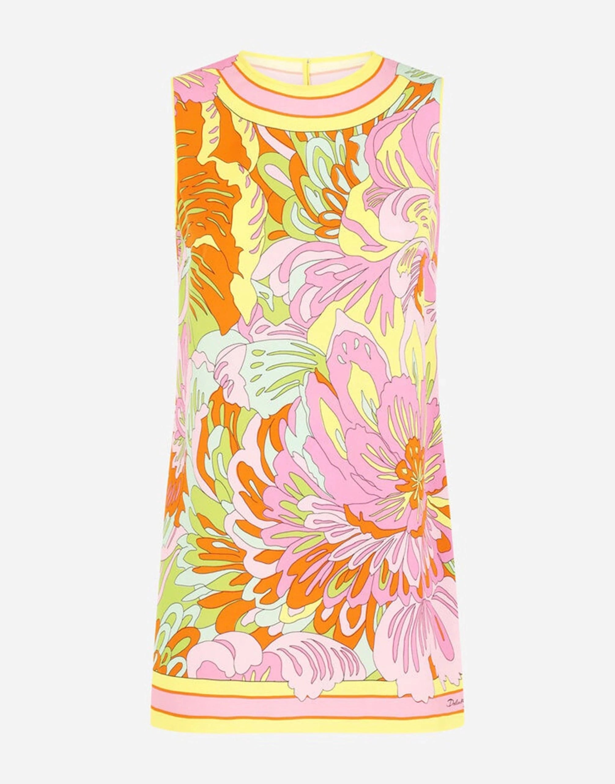 Dolce 
Gabbana 60s-Print Charmeuse Top