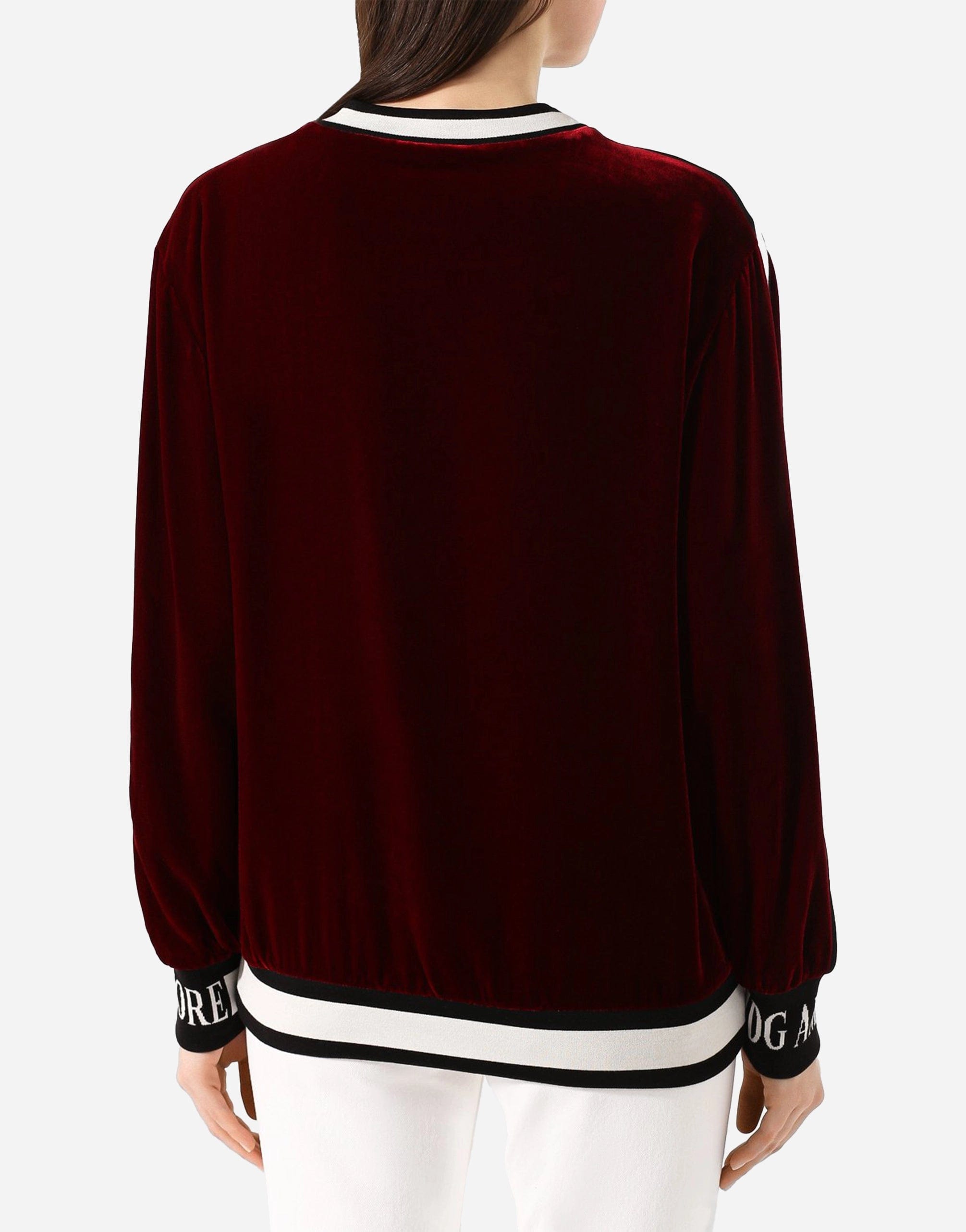Dolce 
Gabbana Amore Velvet Sweatshirt