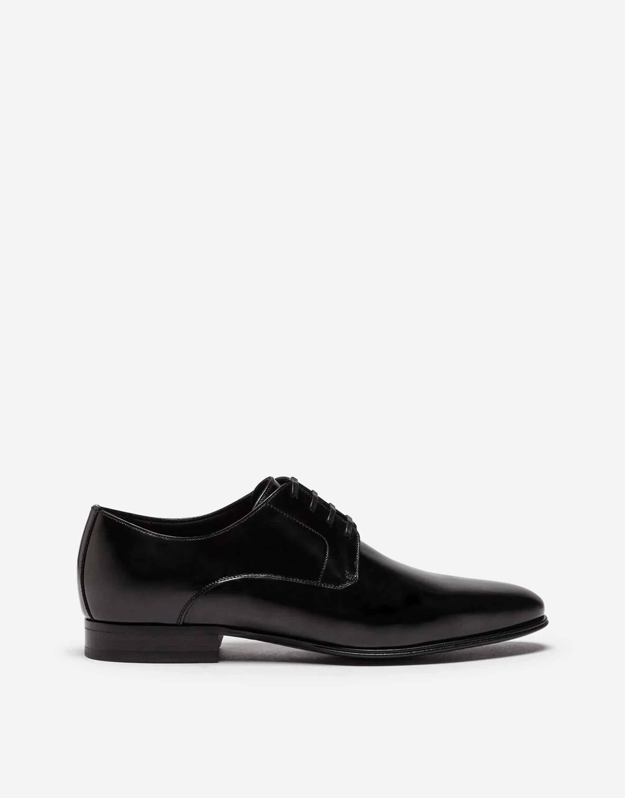 Dolce 
Gabbana Black Calfskin Derby Shoes