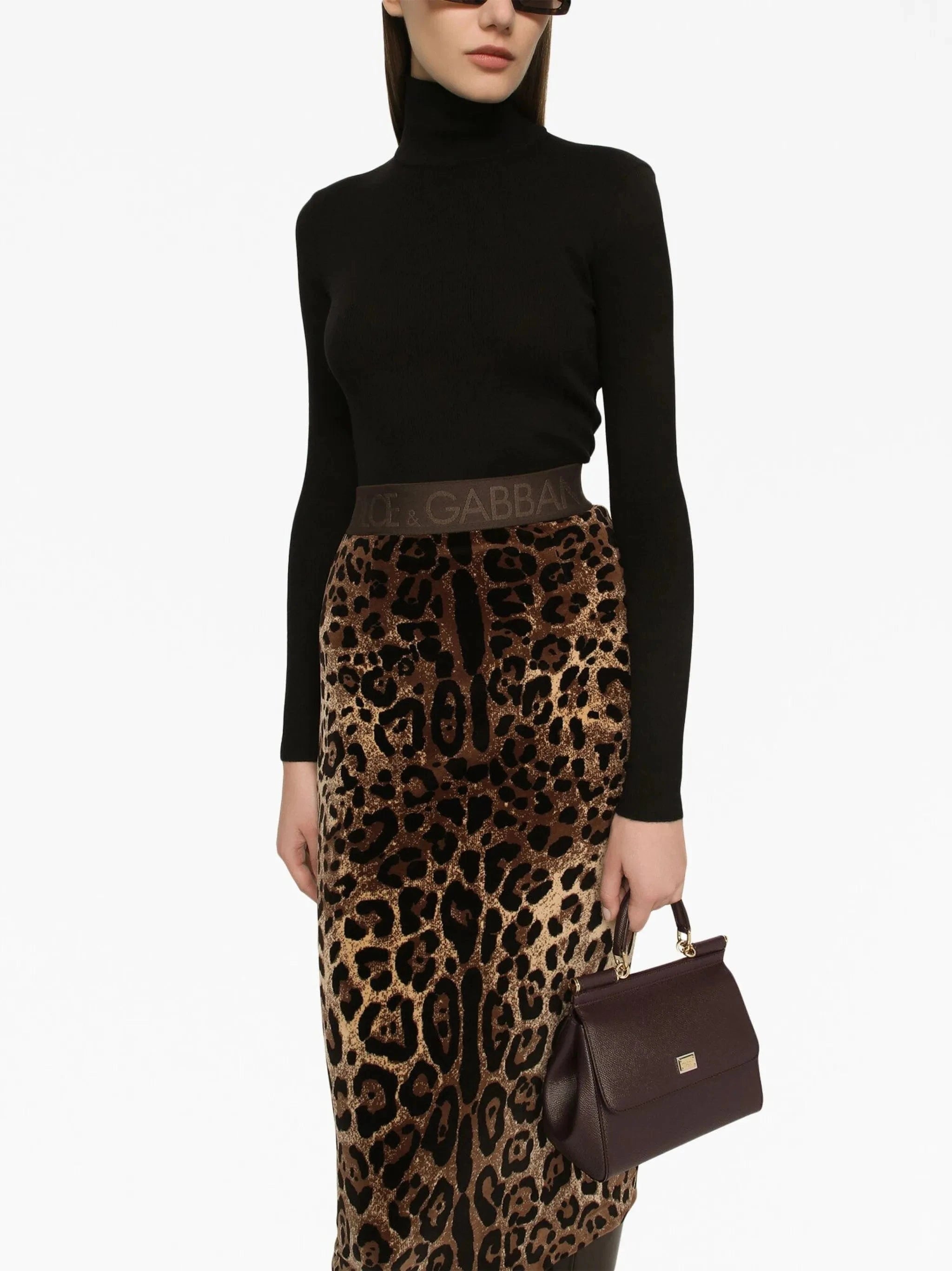 Dolce 
Gabbana Black Cashmere Turtle-Neck Sweater