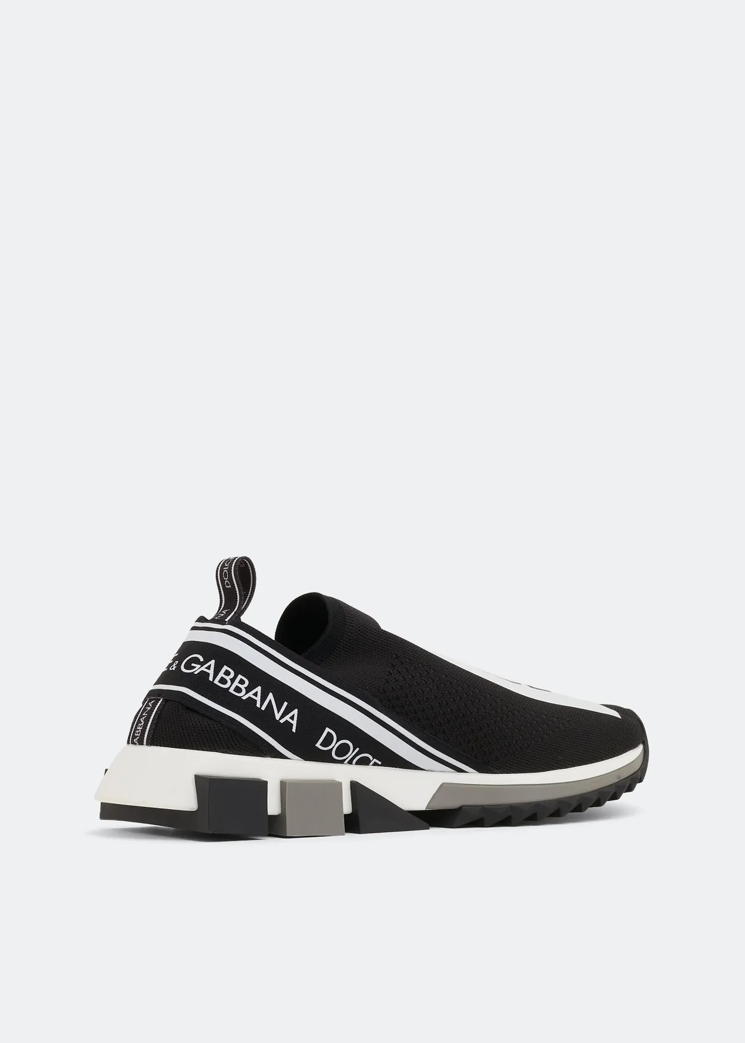 Dolce 
Gabbana Black Stretch Mesh Sorrento Sneaker