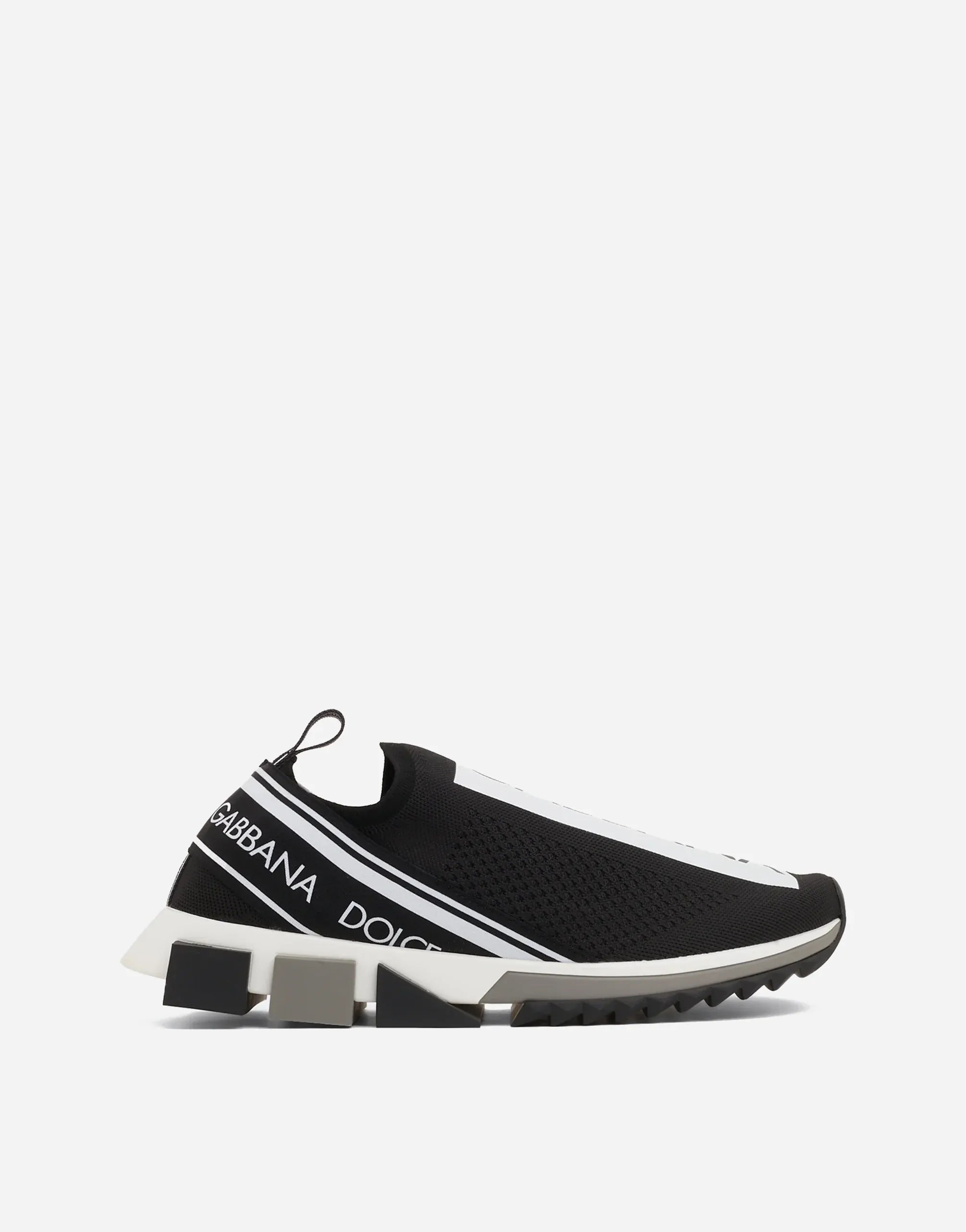 Dolce 
Gabbana Black Stretch Mesh Sorrento Sneaker