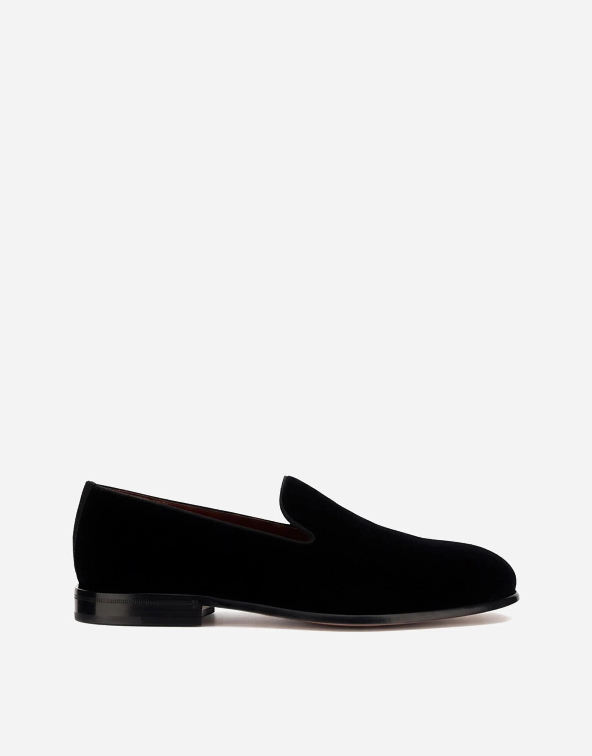 Dolce 
Gabbana Black Velvet Slippers
