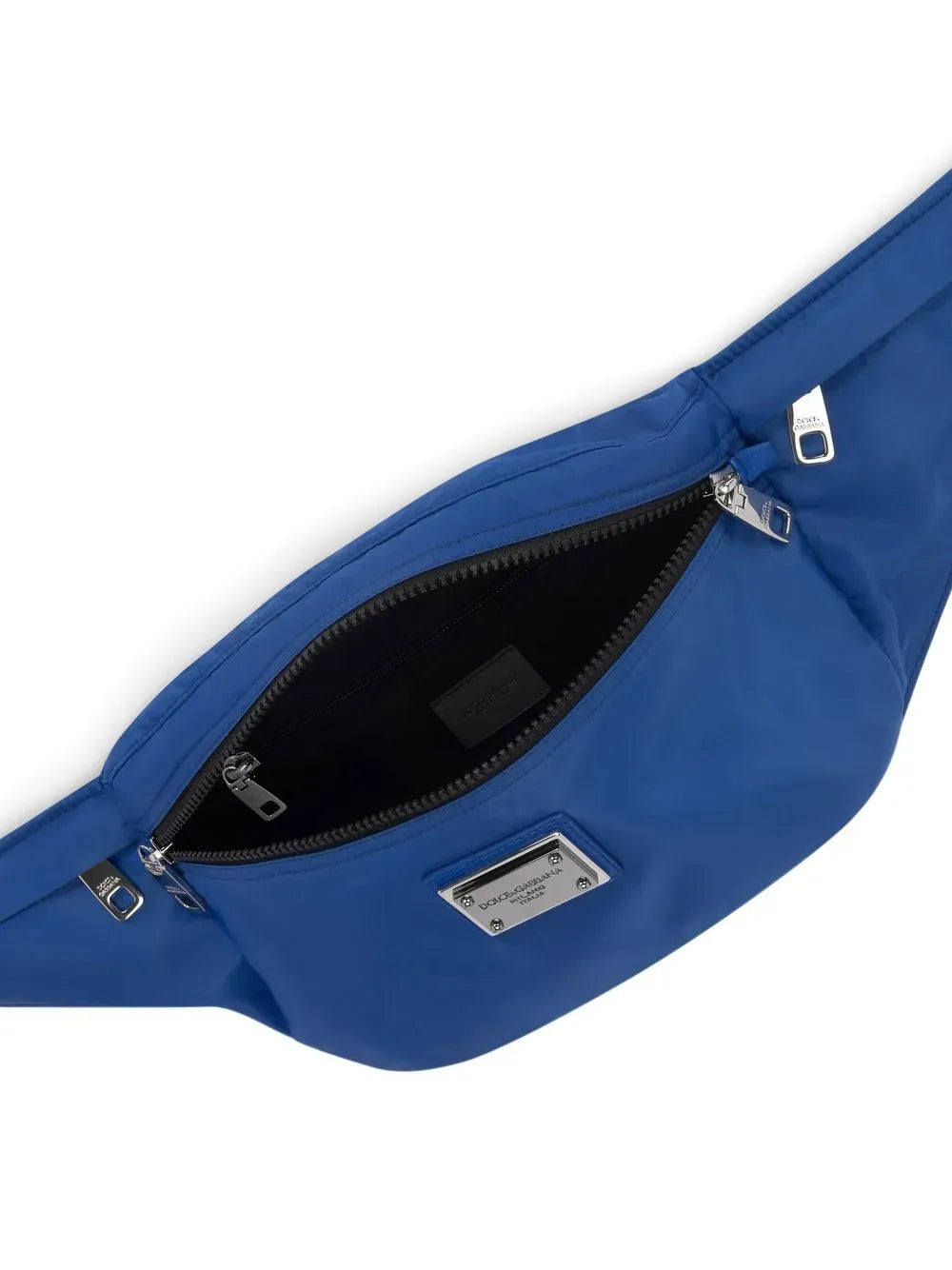 Dolce 
Gabbana Blue Logo-Plaque Belt Bag