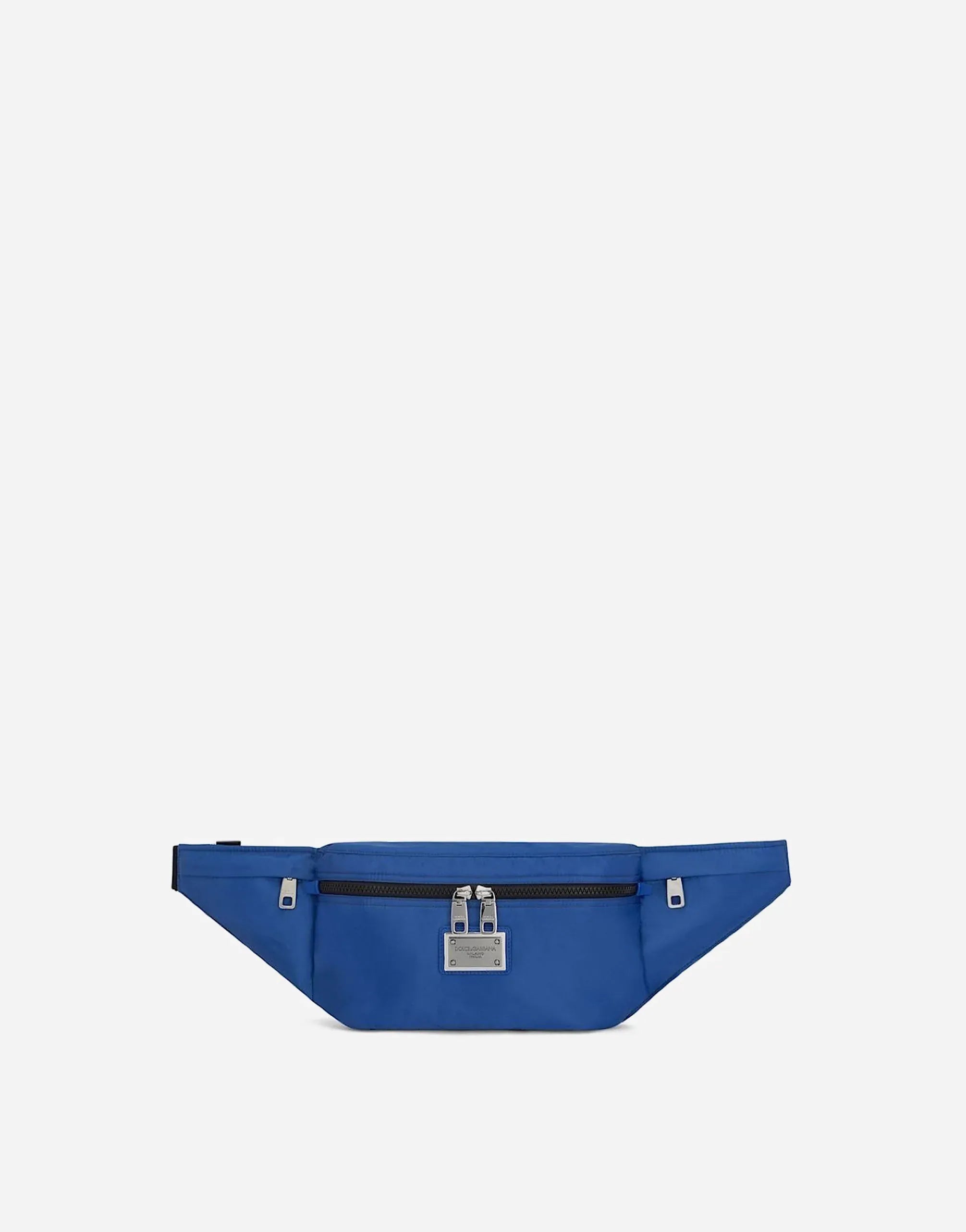 Dolce 
Gabbana Blue Logo-Plaque Belt Bag