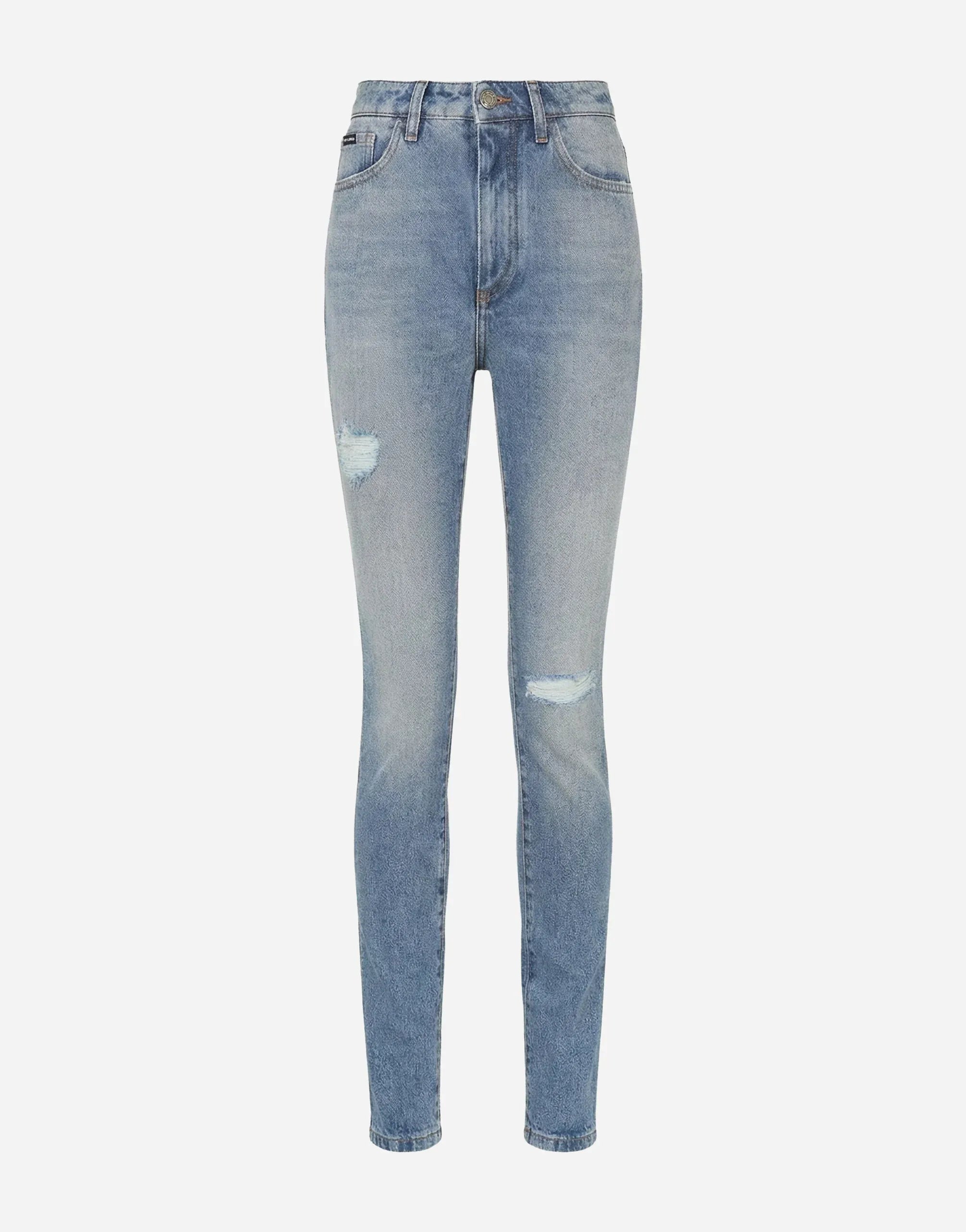 Dolce 
Gabbana Blue Skinny High-Waist Denim Jeans