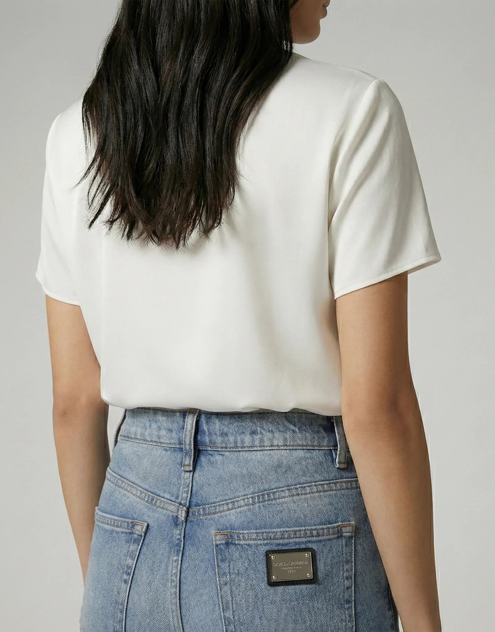 Dolce 
Gabbana Blue Skinny High-Waist Denim Jeans