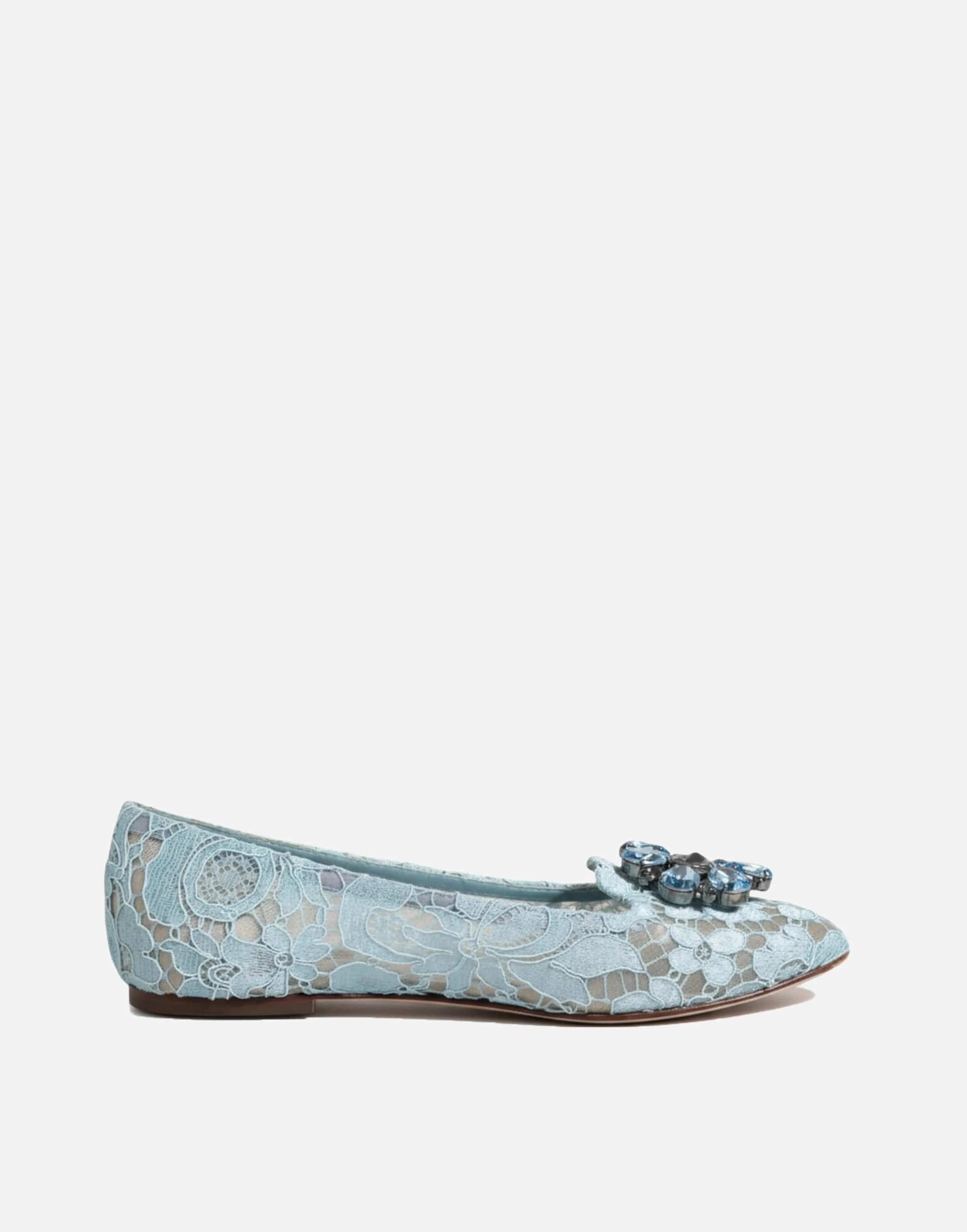 Dolce 
Gabbana Blue Vally Taormina Lace Ballerina Flats