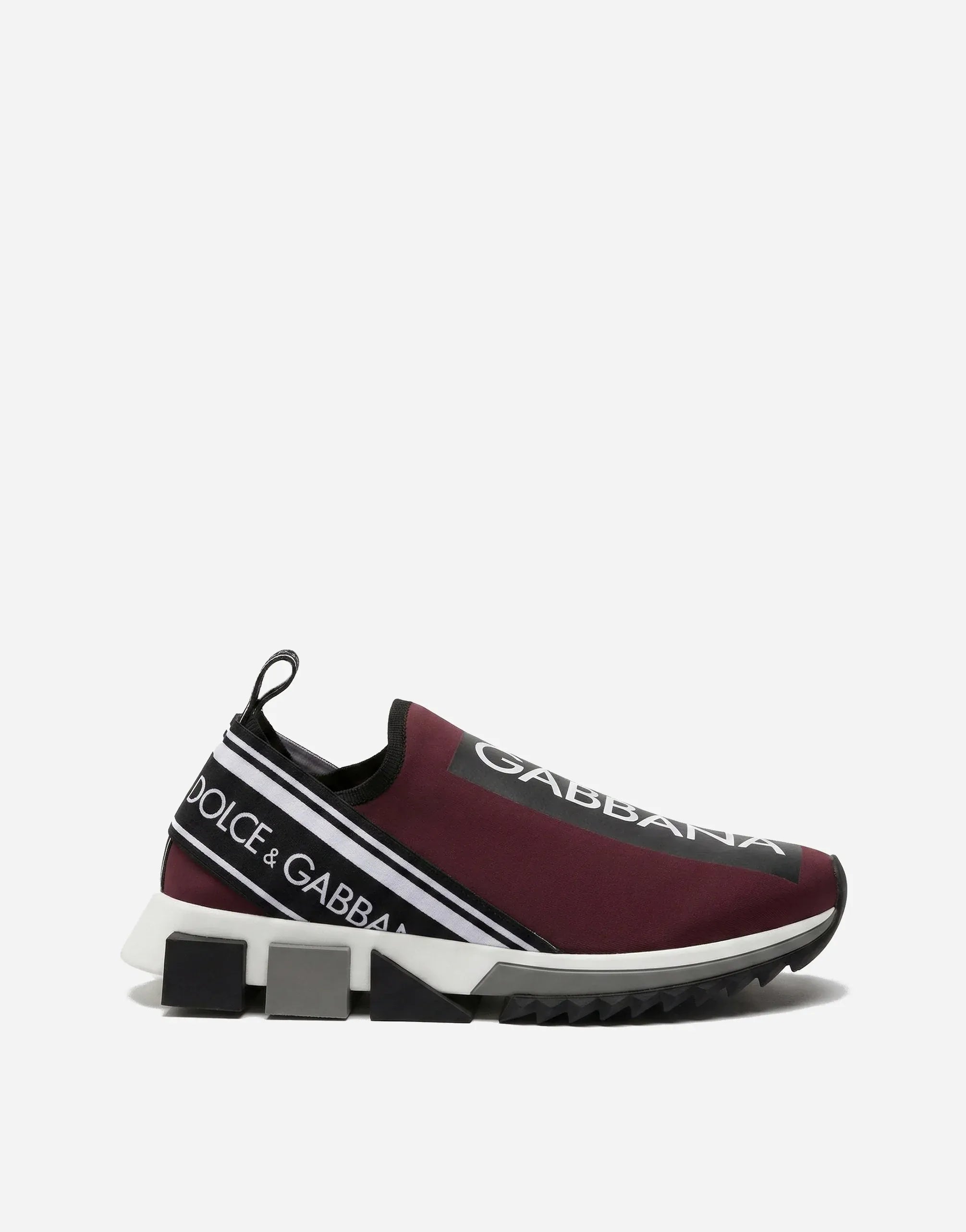 Dolce 
Gabbana Bordeaux Slip-On Sorrento Sneakers
