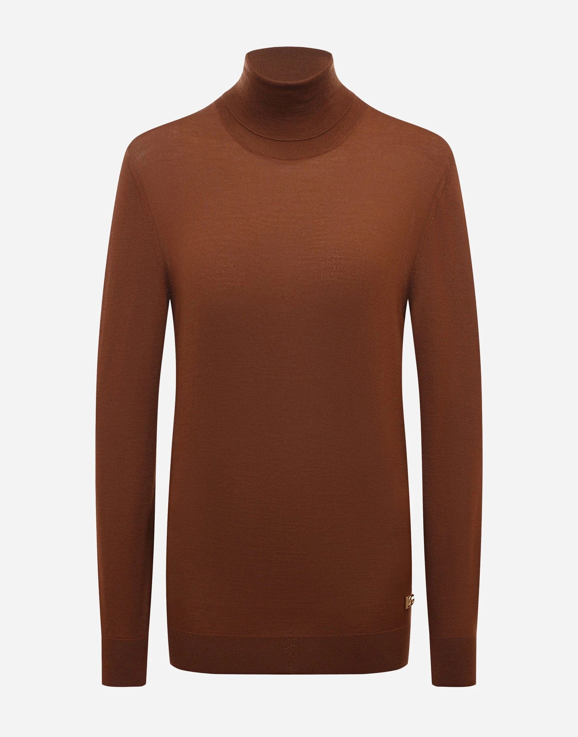 Dolce 
Gabbana Brown Cashmere Turtleneck Sweater