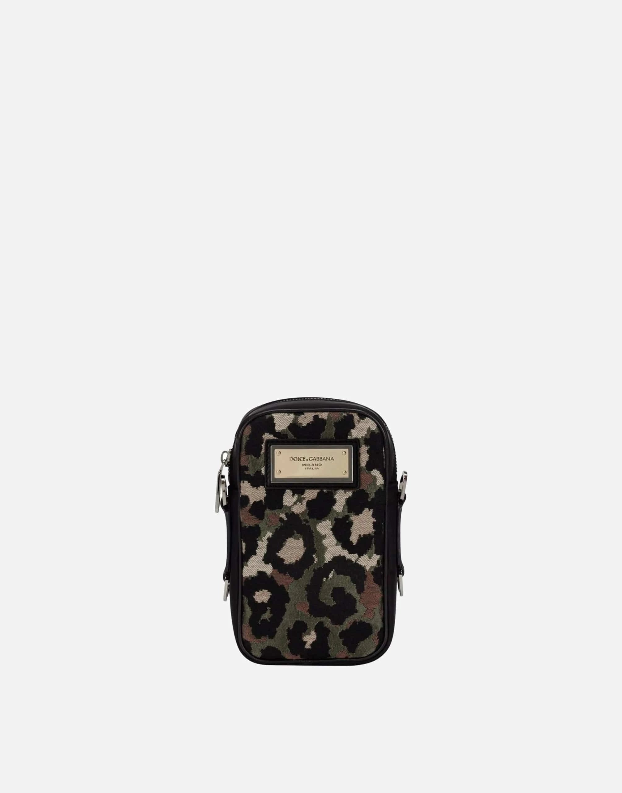 Dolce 
Gabbana Camouflage Jacquard Crossbody Bag