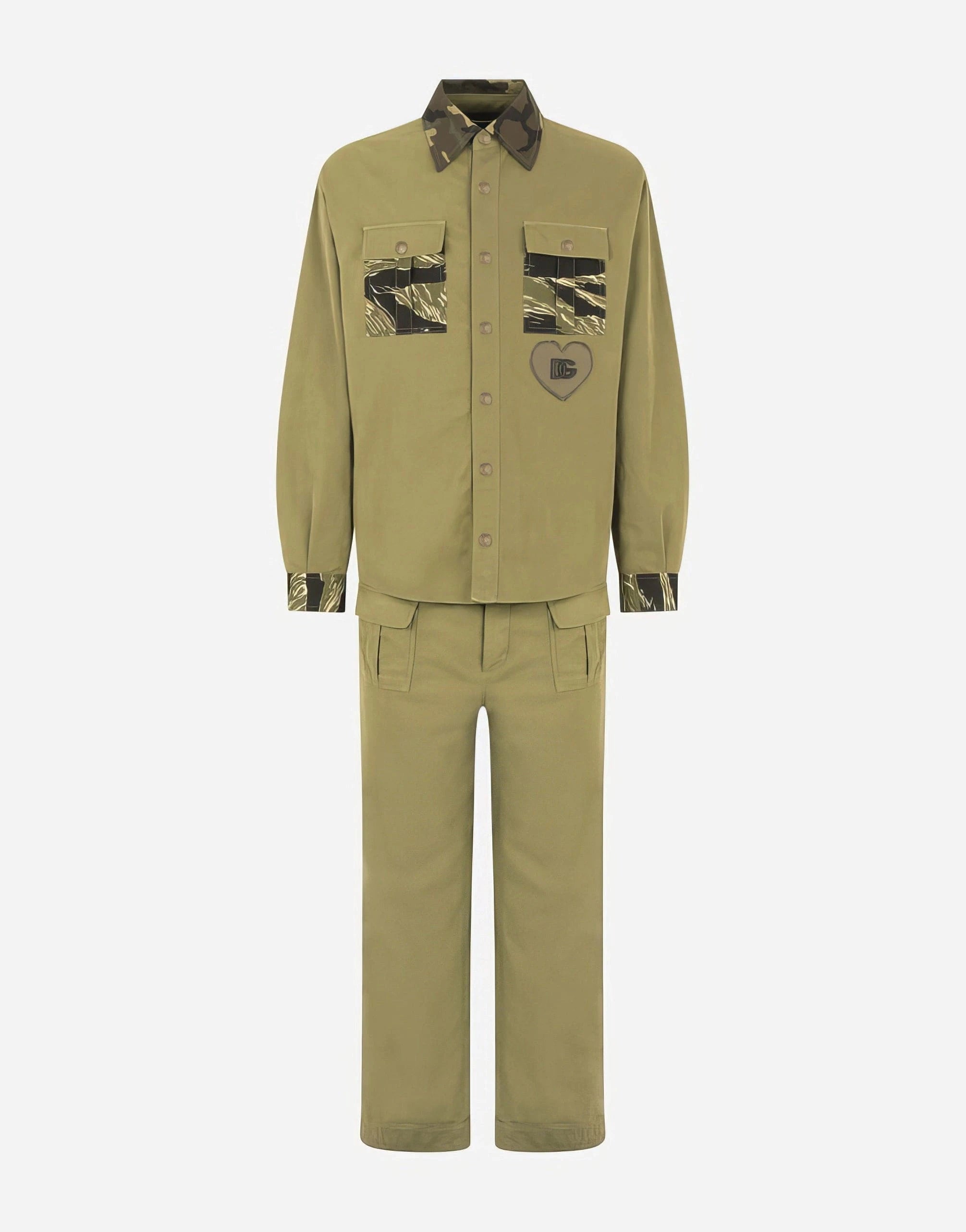 Dolce 
Gabbana Camouflage-Print Cotton Overalls