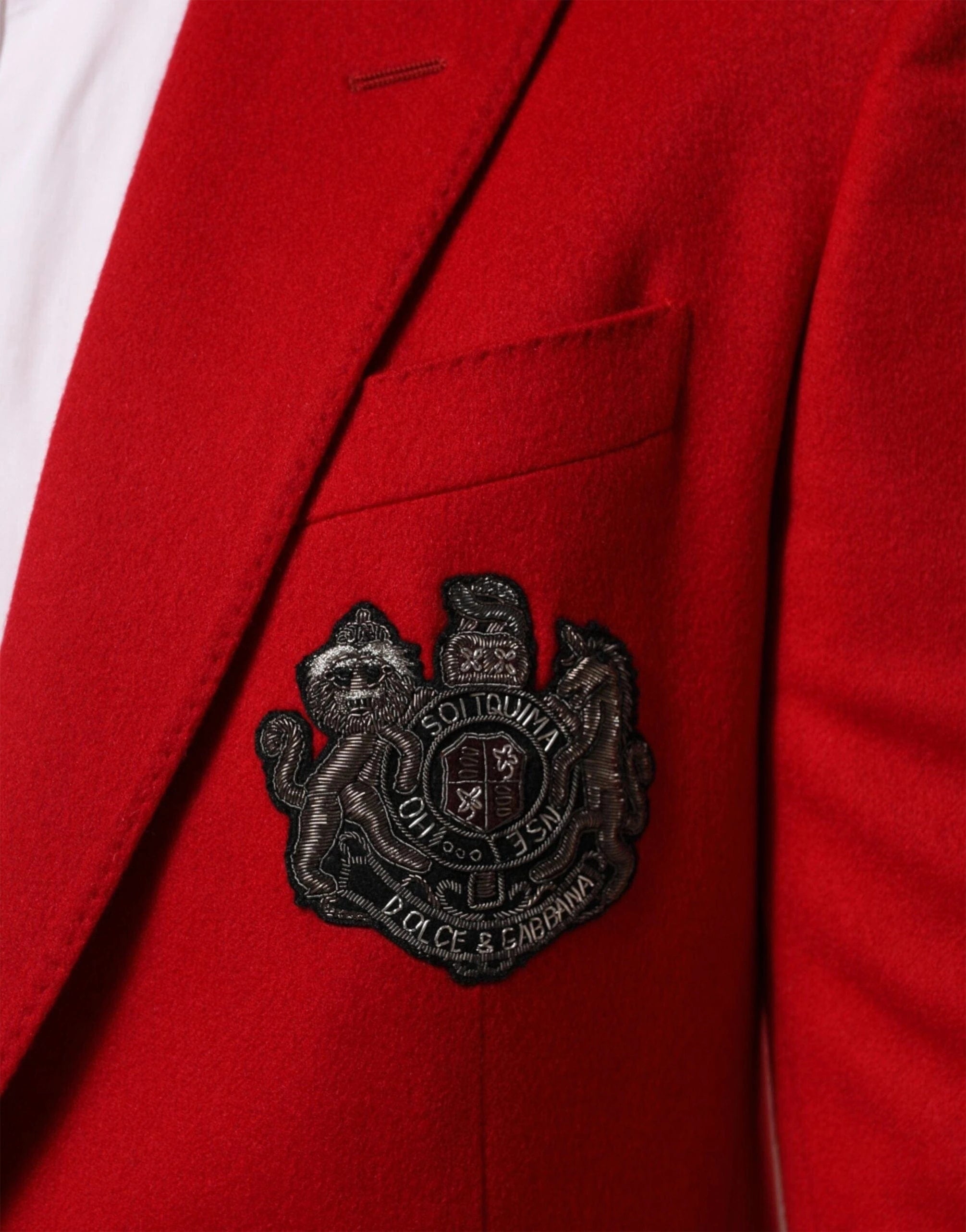 Dolce 
Gabbana Coat of Arms Logo Cashmere Blazer