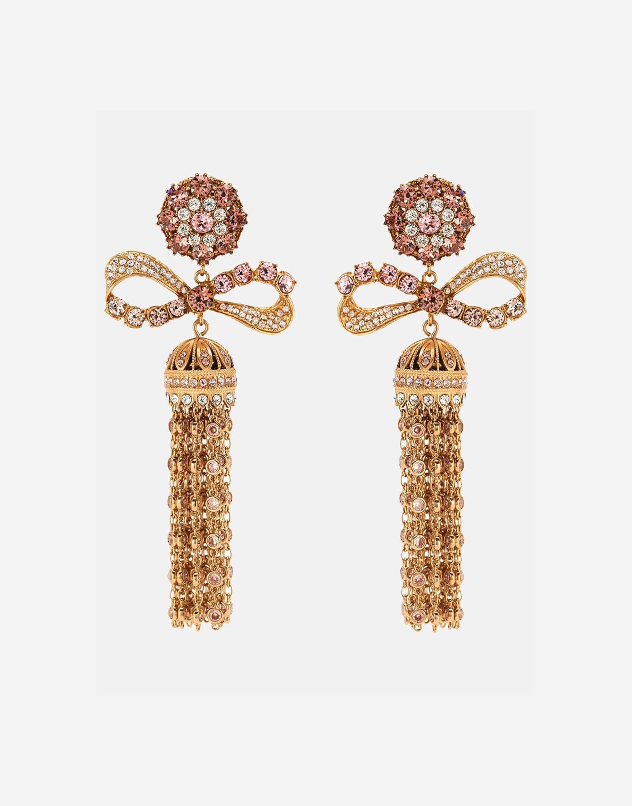 Dolce 
Gabbana Crystal Embellished Clip-On Earrings