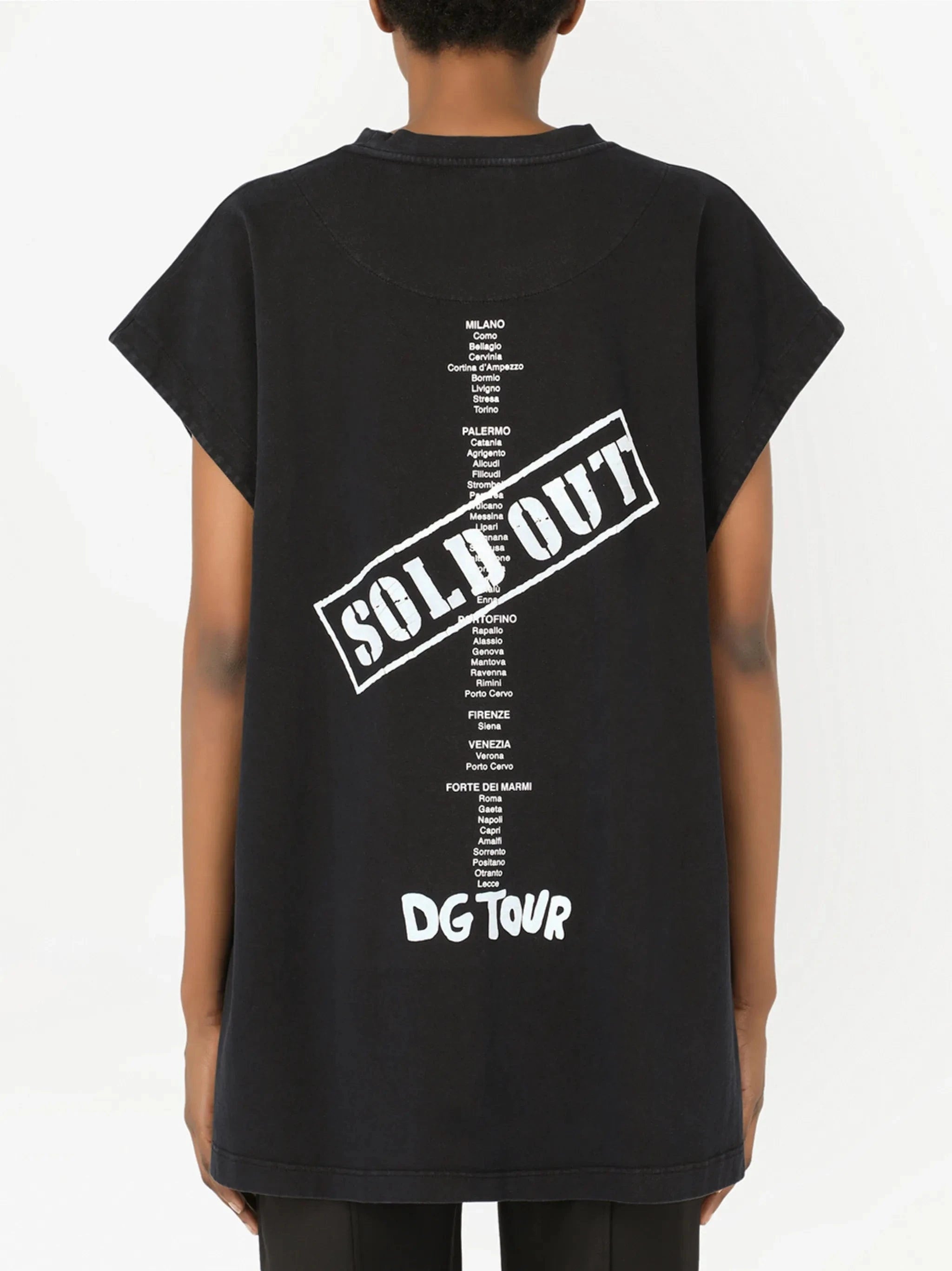 Dolce 
Gabbana D&G Fashion Tour Print T-Shirt