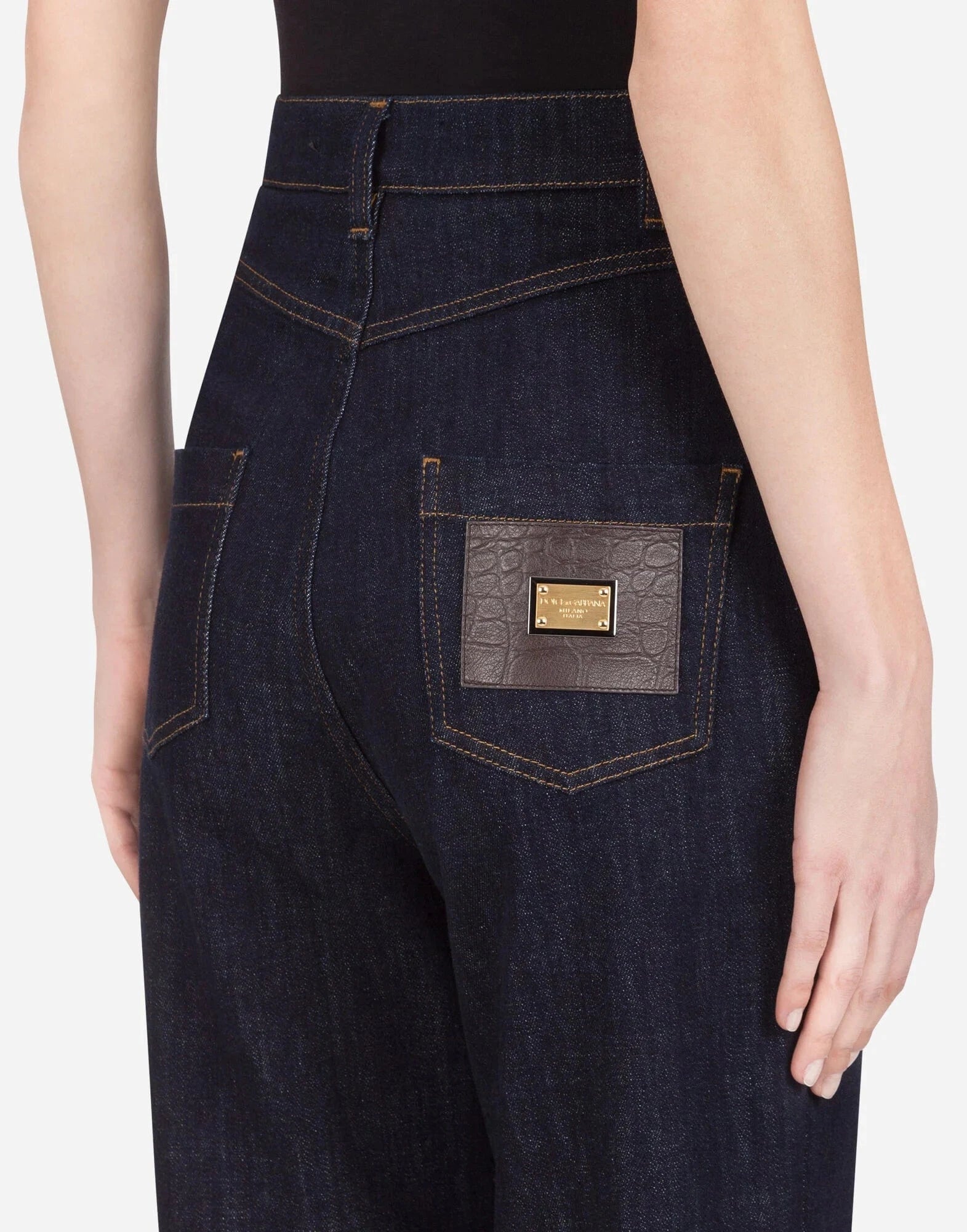 Dolce 
Gabbana Deep Blue Flared Denim Jeans